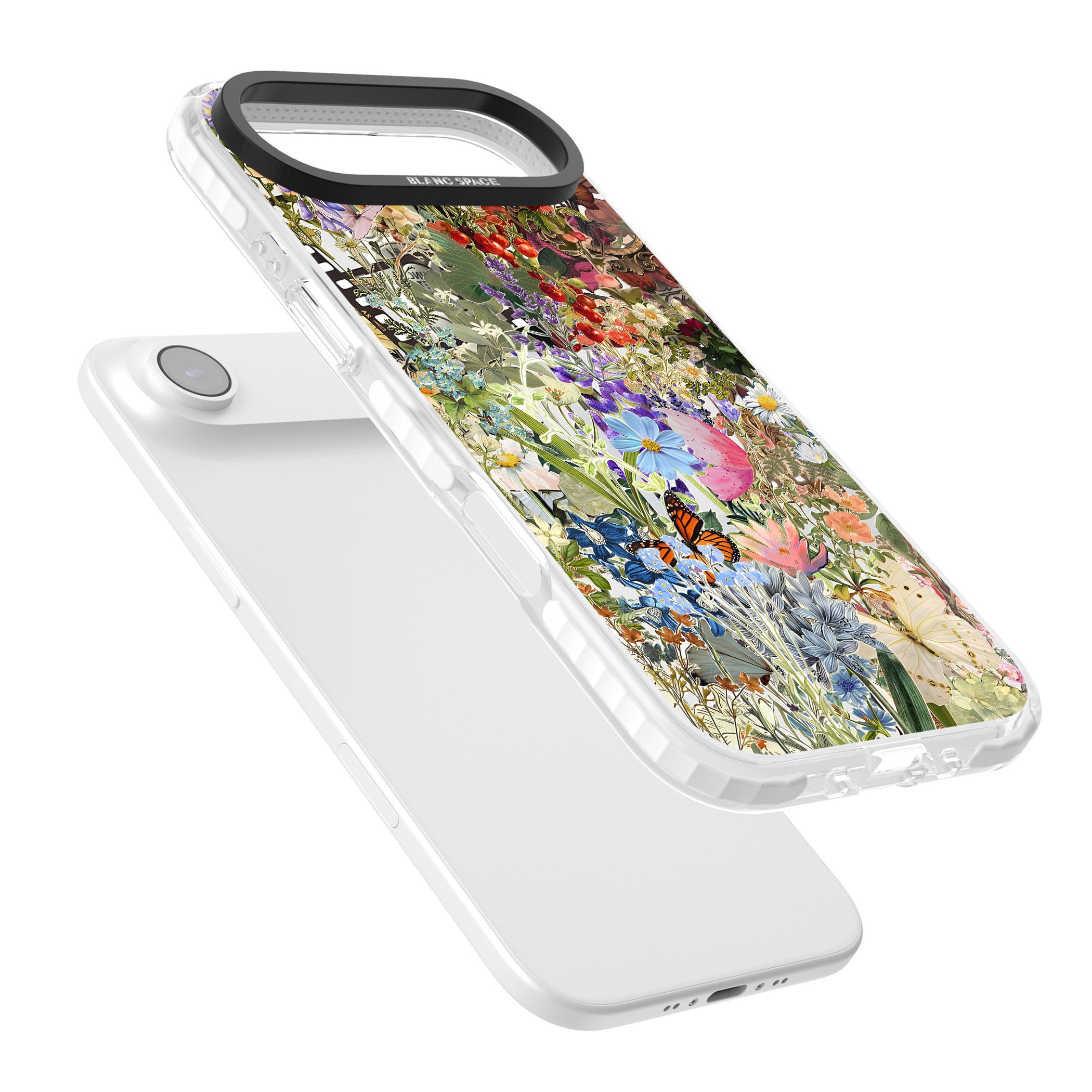 Flower Mix Collage iPhone 17 Air Impact Clear Phone Case Colours