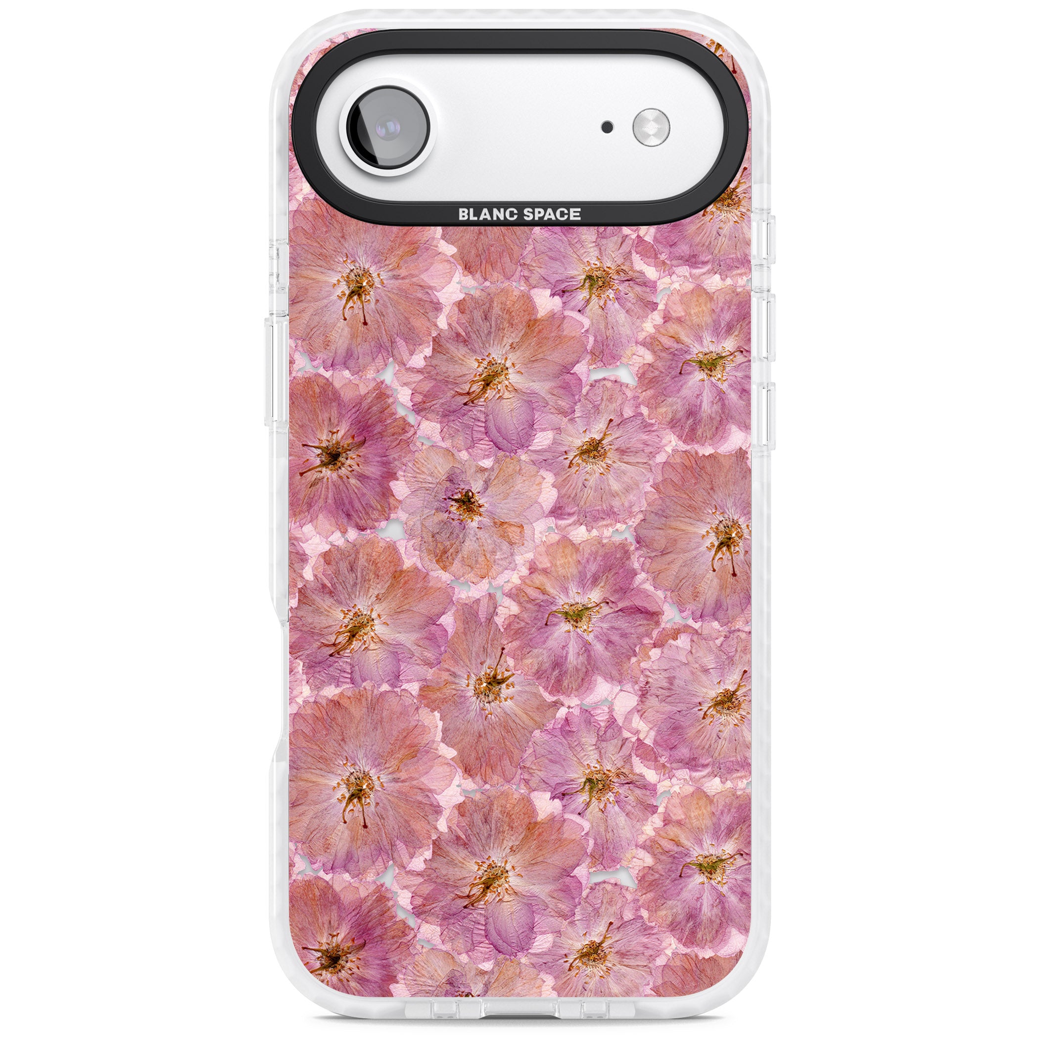 Large Pink Florals iPhone 17 Air Impact Clear Phone Case