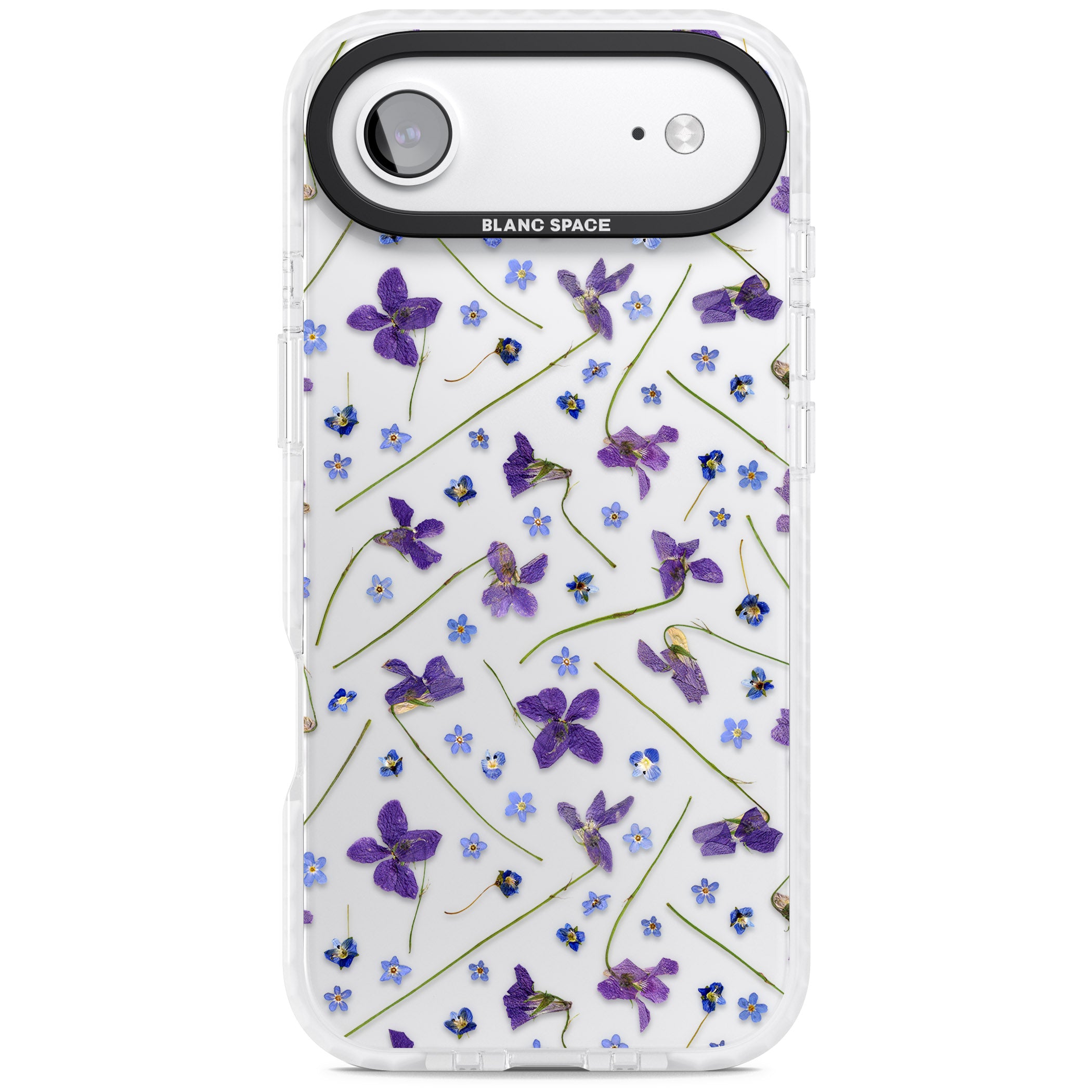 Pressed Violet Flower iPhone 17 Air Impact Clear Phone Case