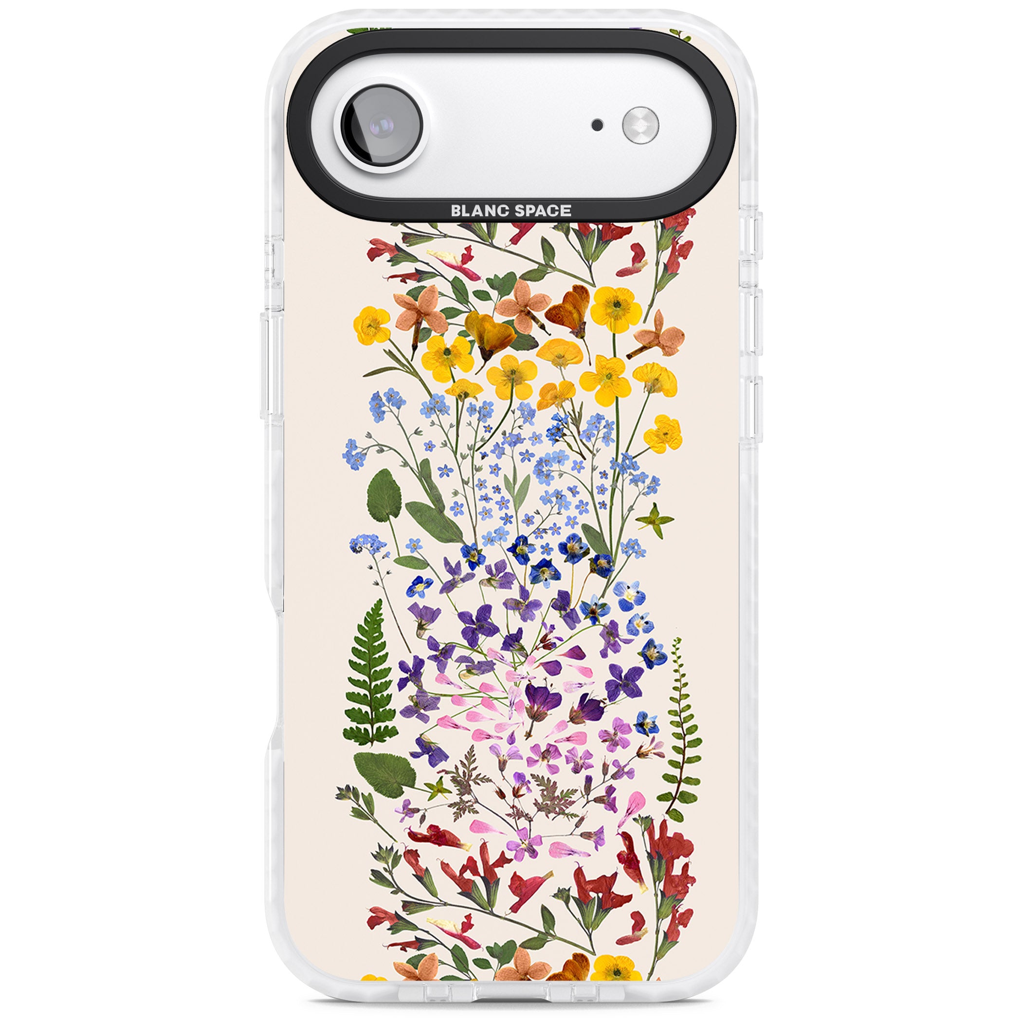 Cream Wildflower iPhone 17 Air Impact Clear Phone Case
