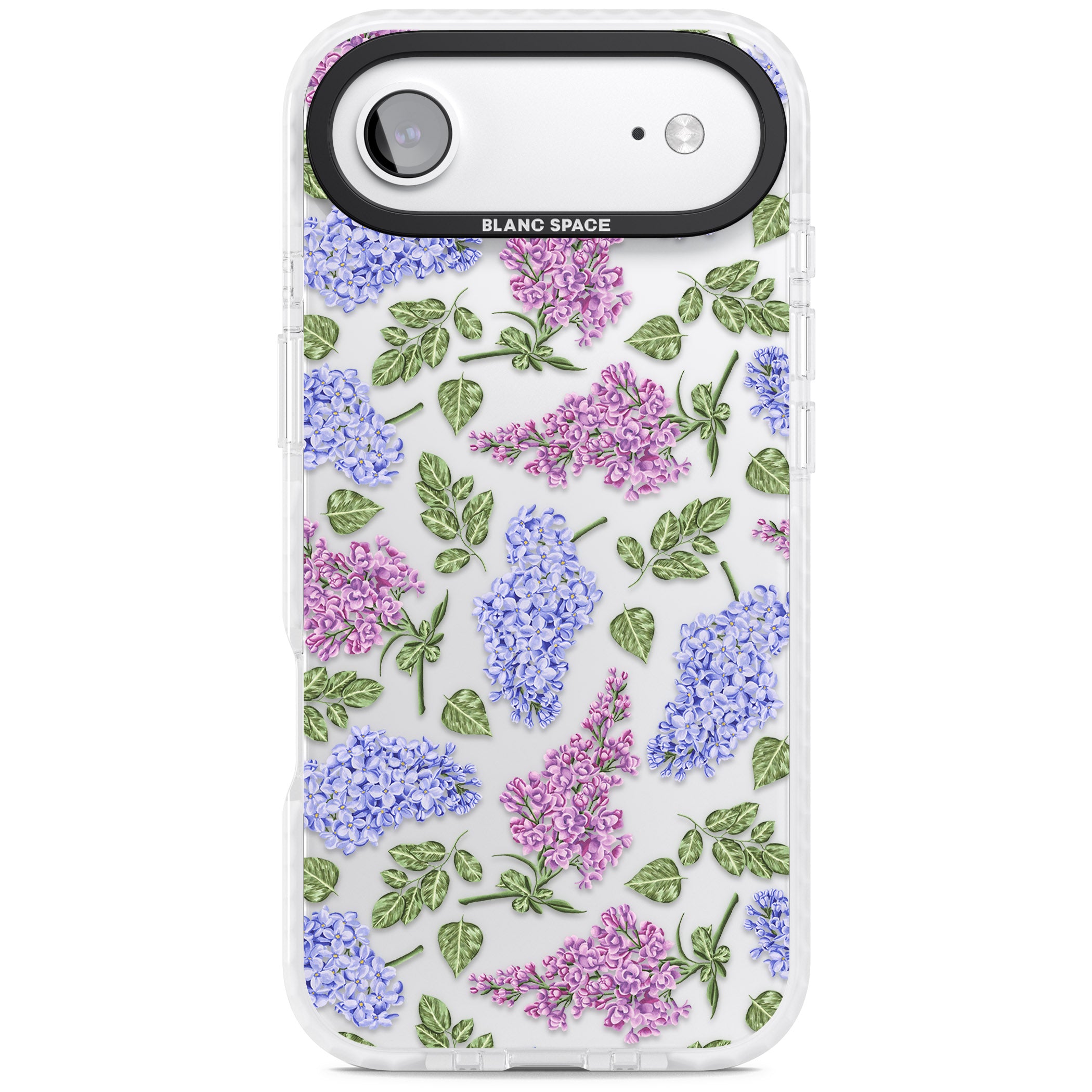 Purple Blossoms Transparent Floral iPhone 17 Air Impact Clear Phone Case