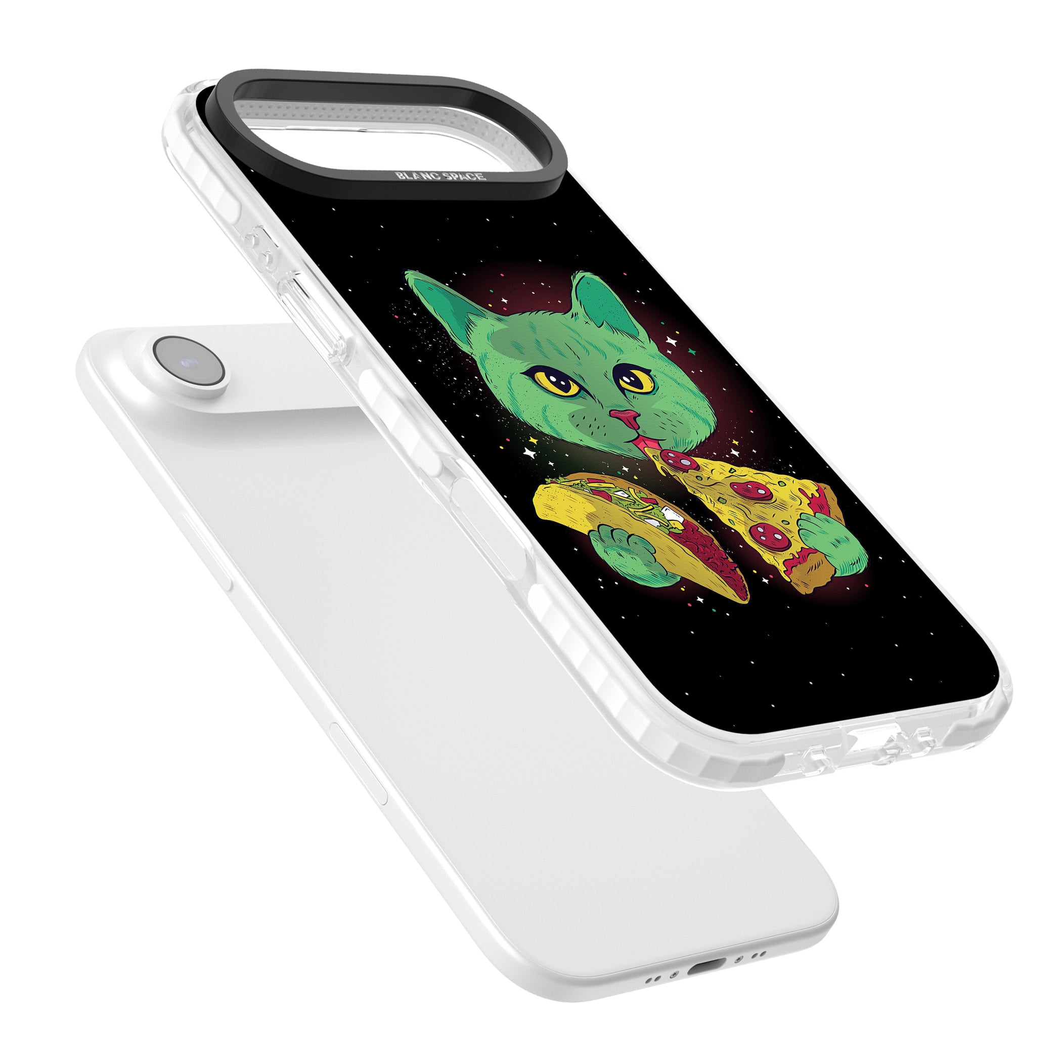 Pizza Purr iPhone 17 Air Impact Clear Phone Case Colours