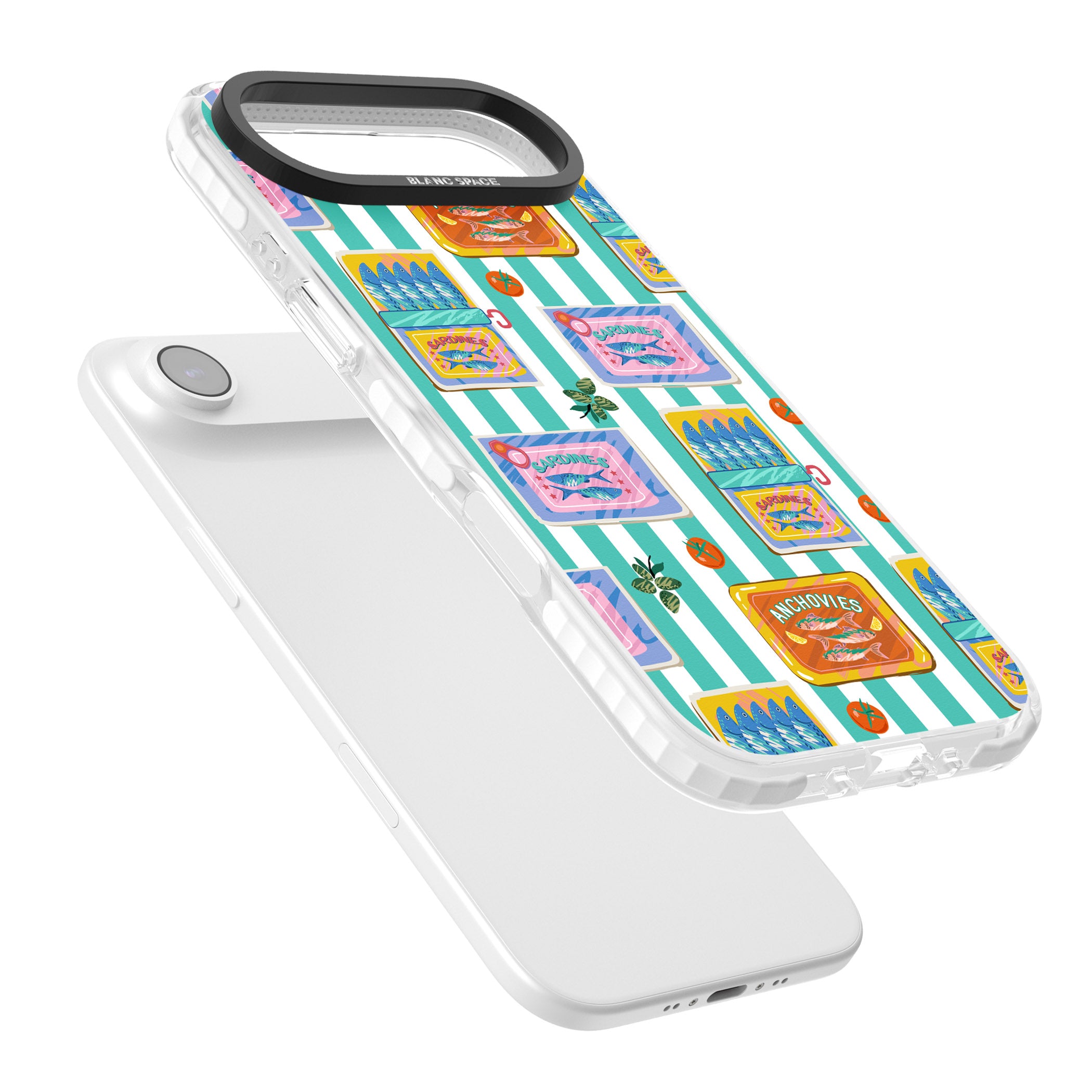 Sardine & Anchovy Stripes iPhone 17 Air Impact Clear Phone Case Colours