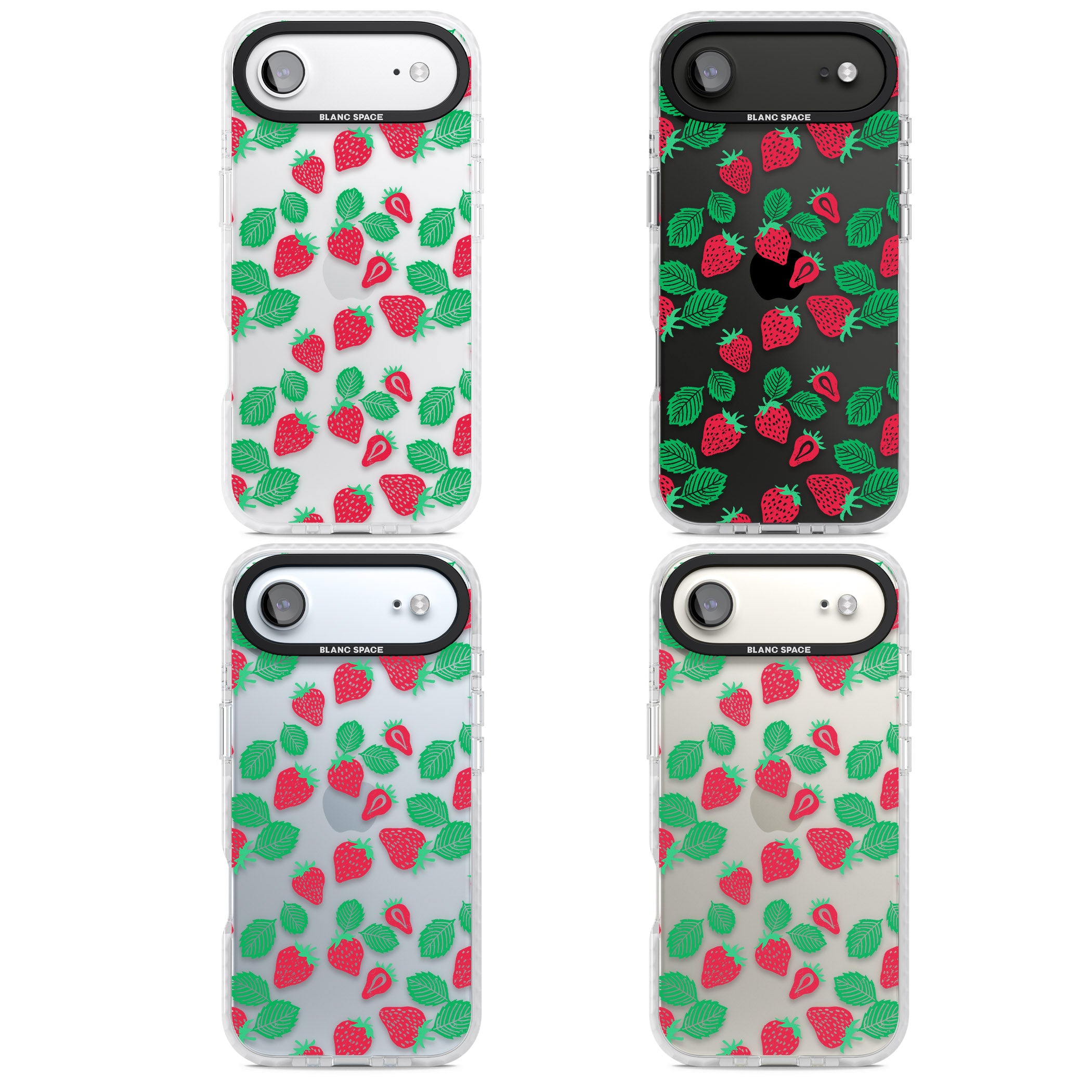 Strawberry Delight iPhone 17 Air Impact Clear Phone Case APT Impact Protection