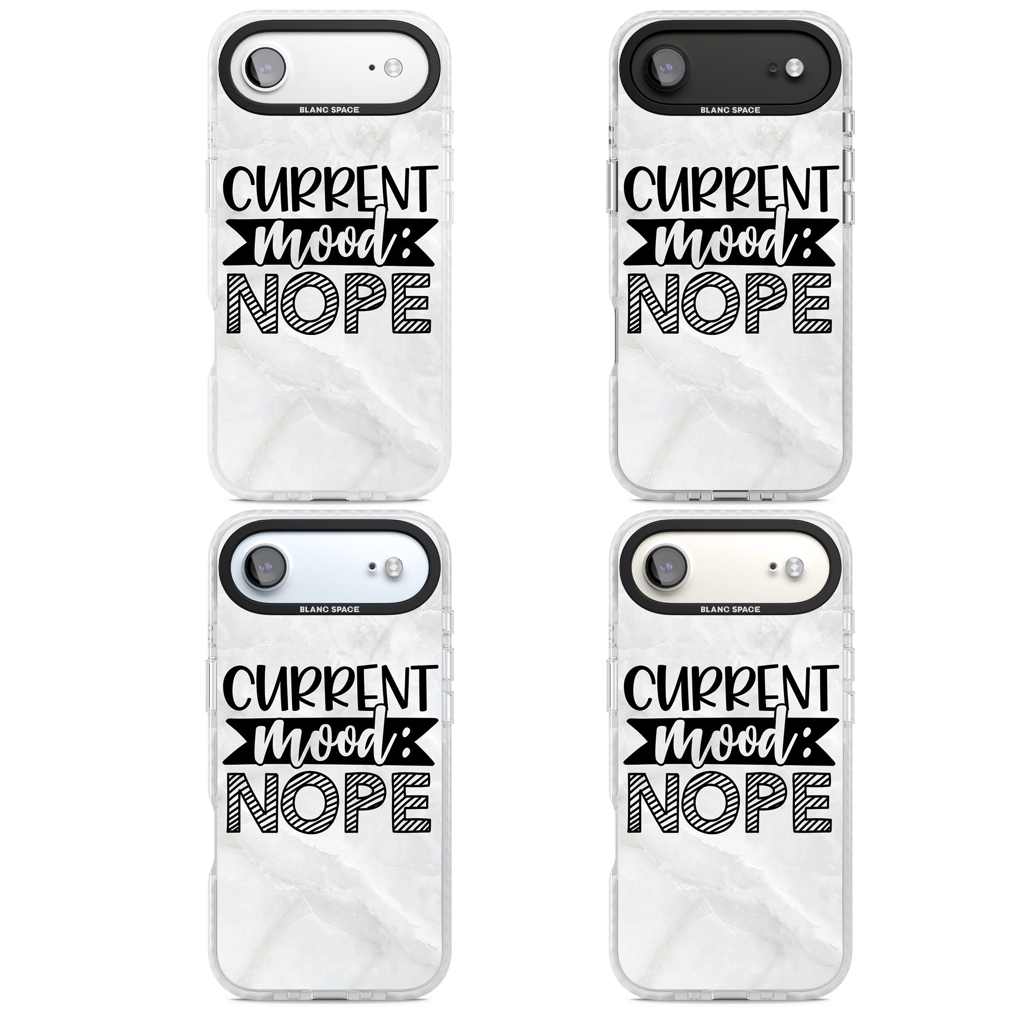 Current Mood Nope iPhone 17 Air Impact Clear Phone Case APT Impact Protection