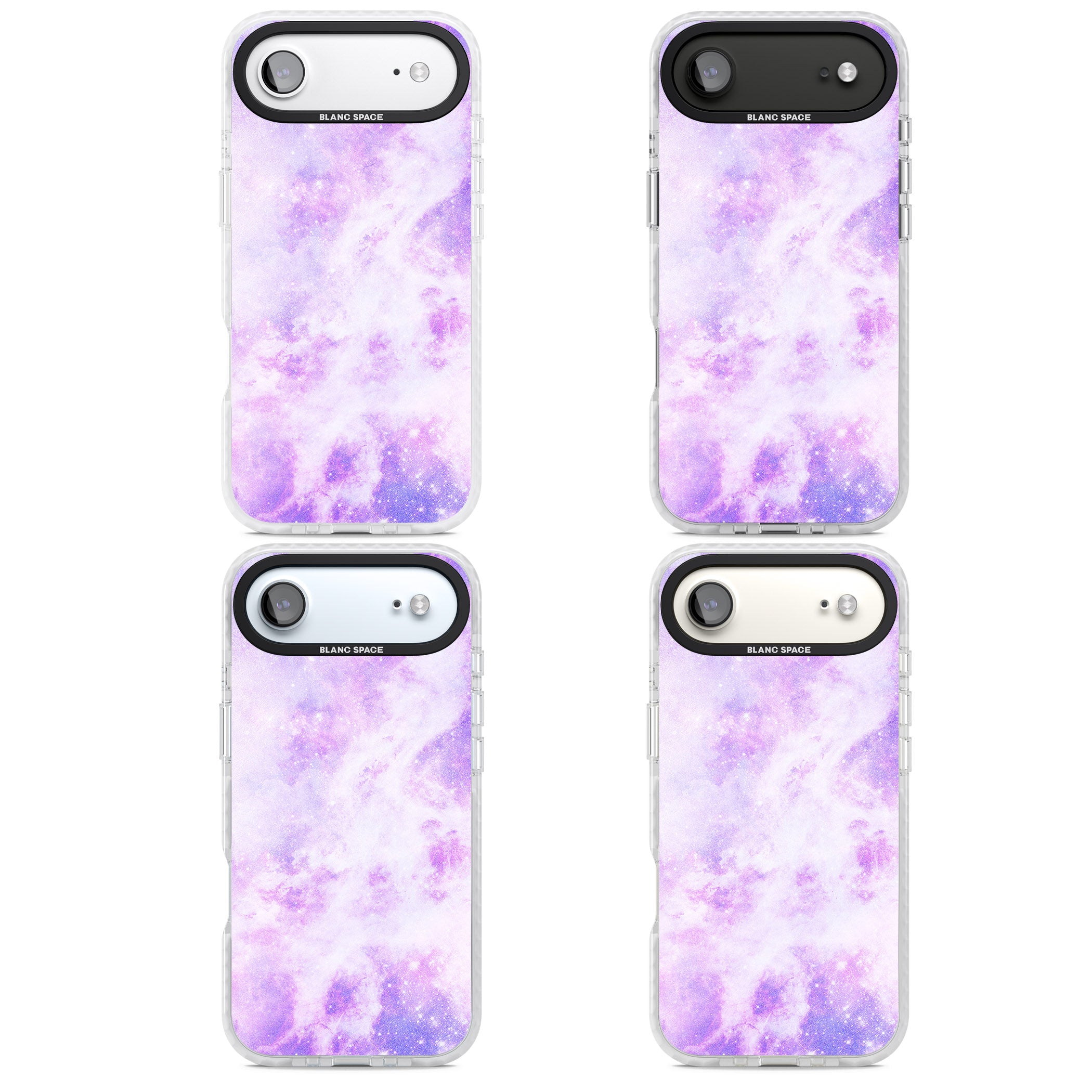 Purple Galaxy Vibes iPhone 17 Air Impact Clear Phone Case APT Impact Protection