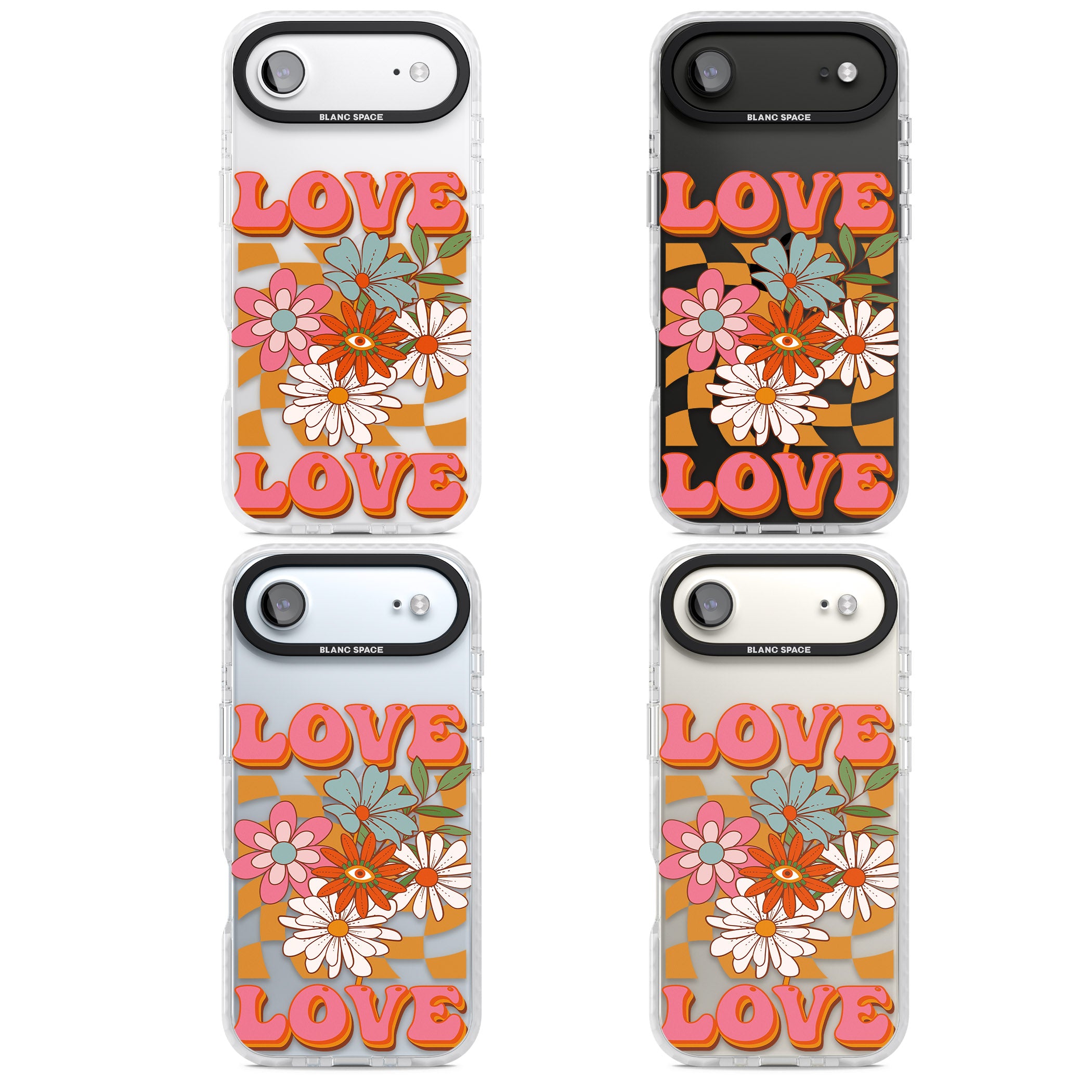 Love Bloom iPhone 17 Air Impact Clear Phone Case APT Impact Protection