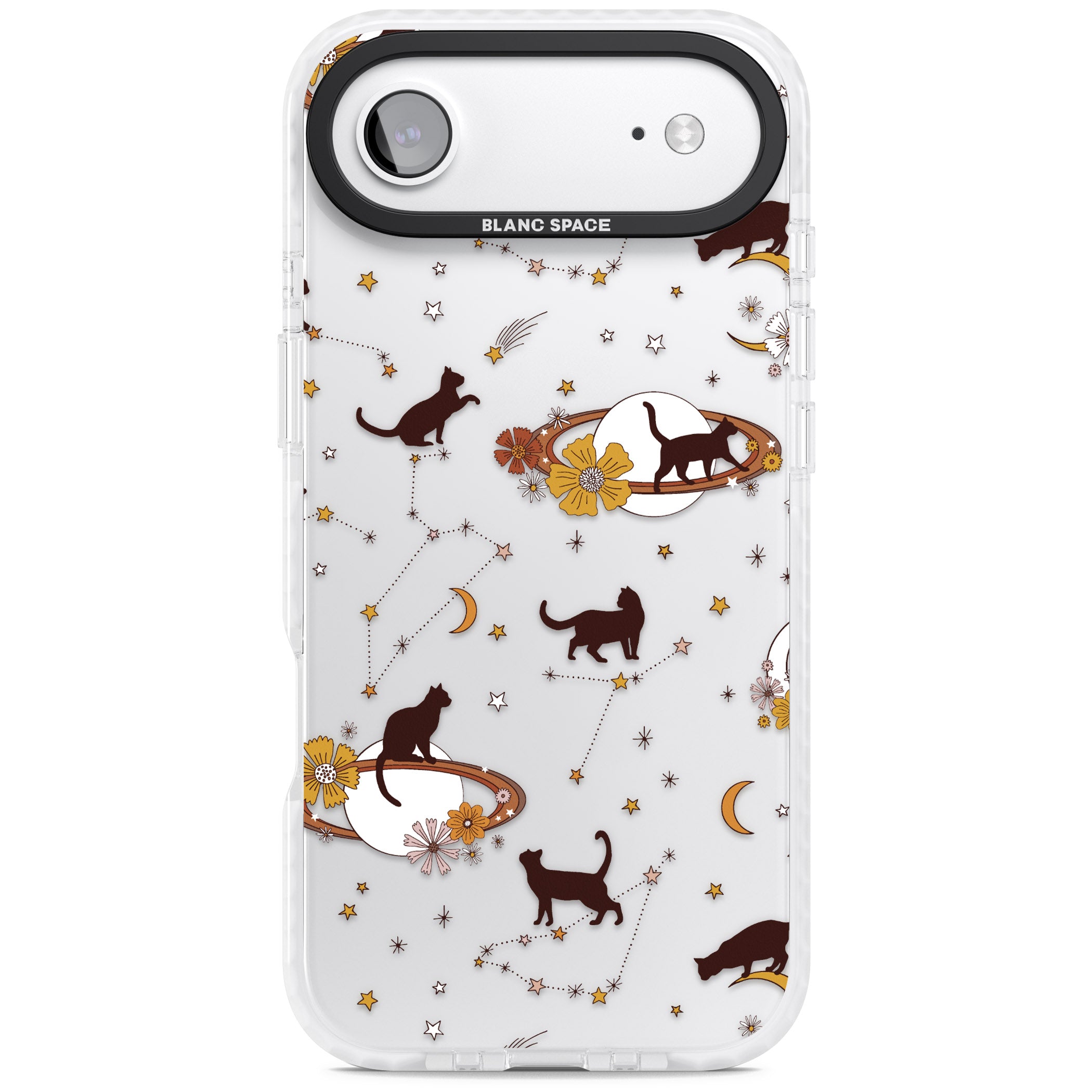 Halloween Cats And Astrology iPhone 17 Air Impact Clear Phone Case