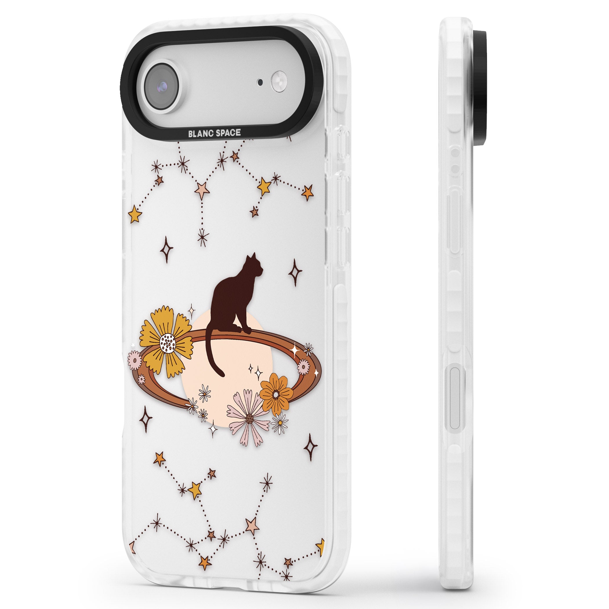 Feline Phenomenon iPhone 17 Air Impact Clear Phone Case Side Profile