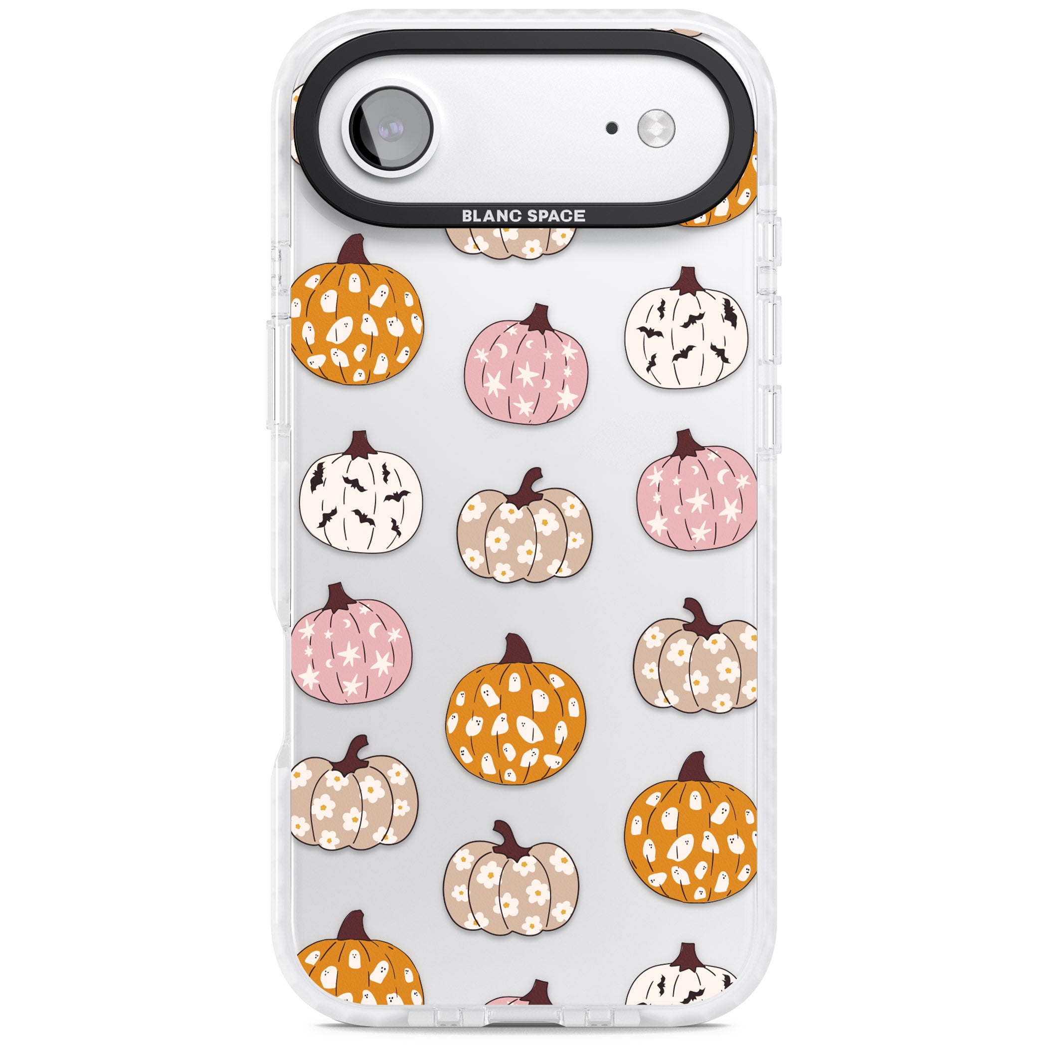 Floral Pumpkins iPhone 17 Air Impact Clear Phone Case