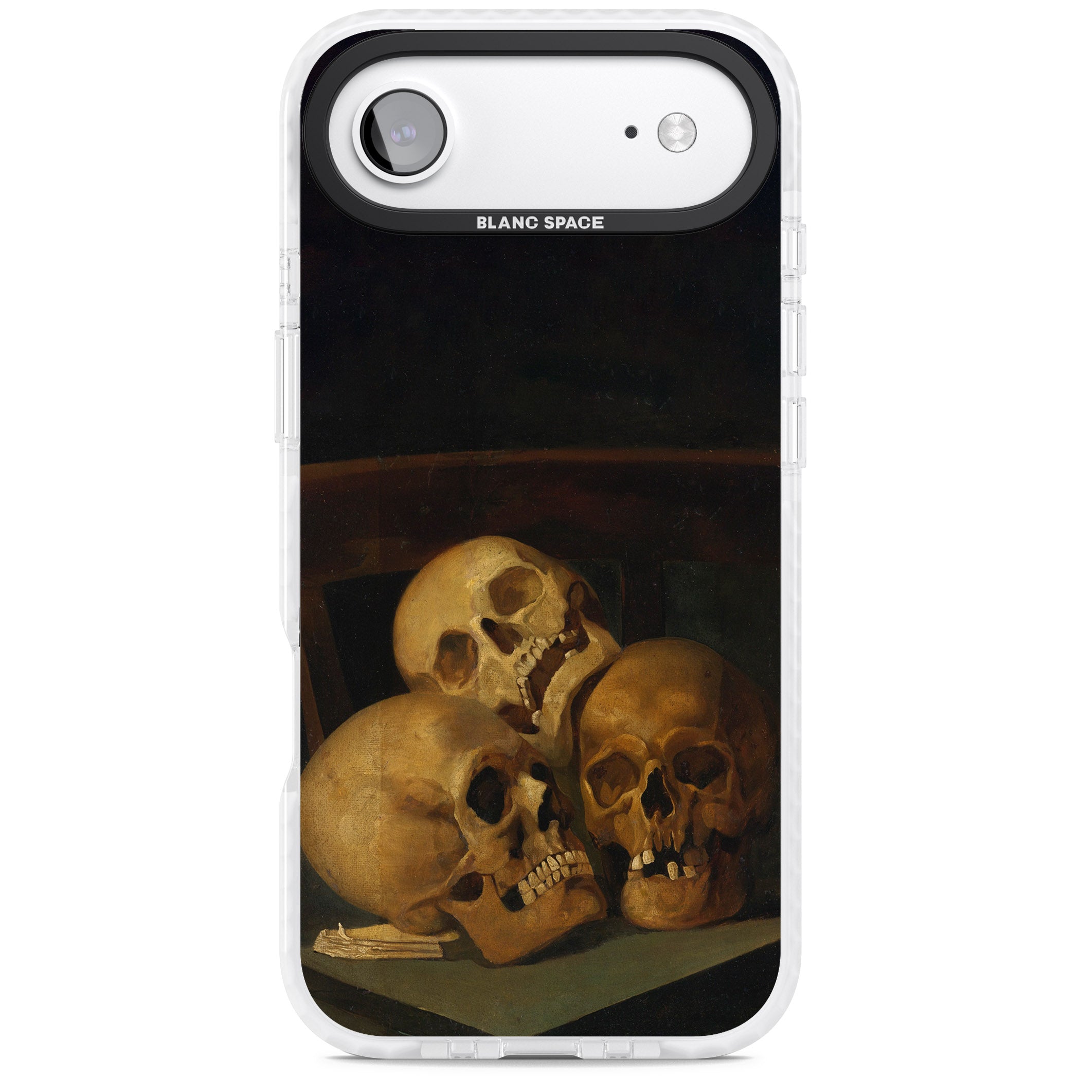 Still Life Of Three Skulls iPhone 17 Air Impact Clear Phone Case