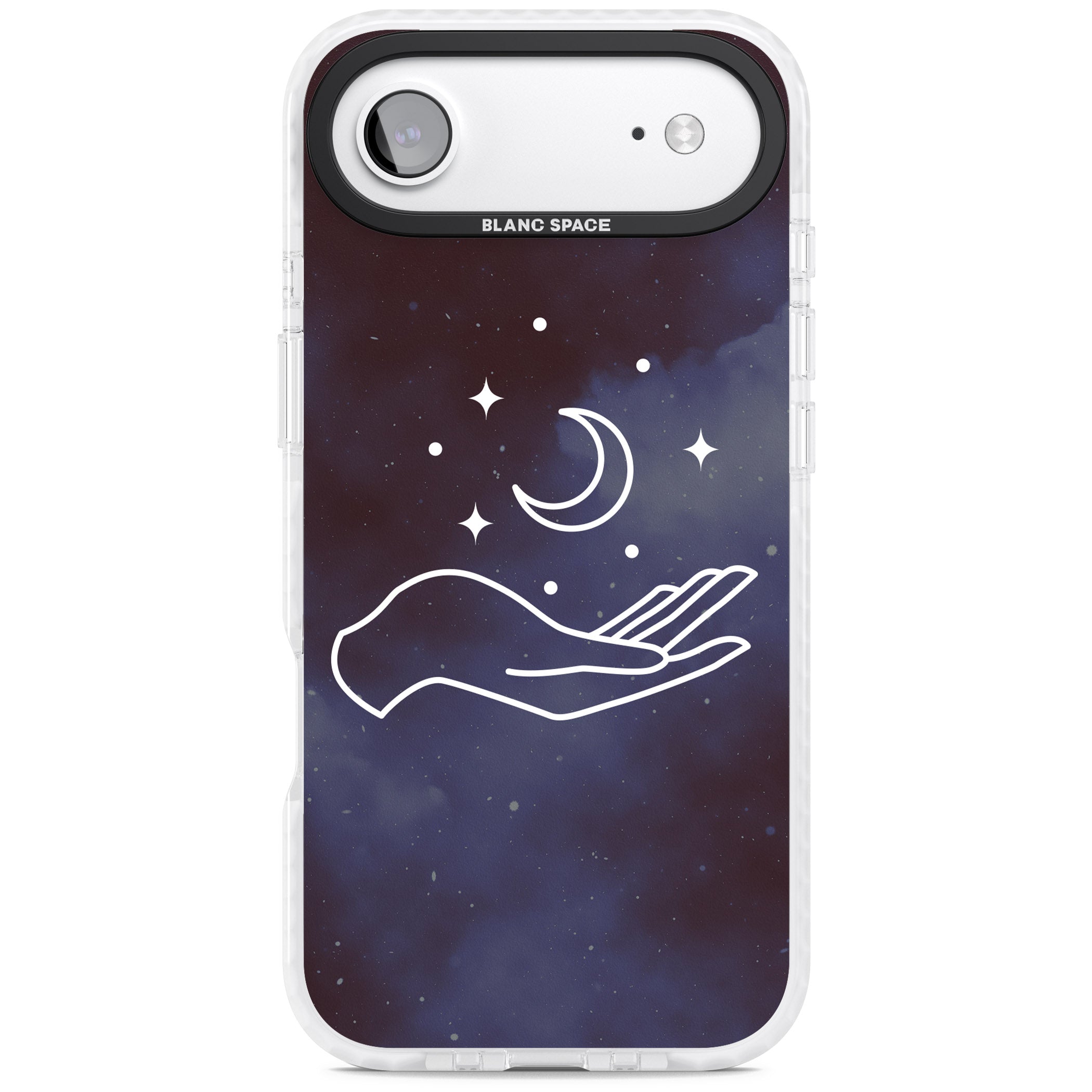 Celestial Hand & Moon iPhone 17 Air Impact Clear Phone Case