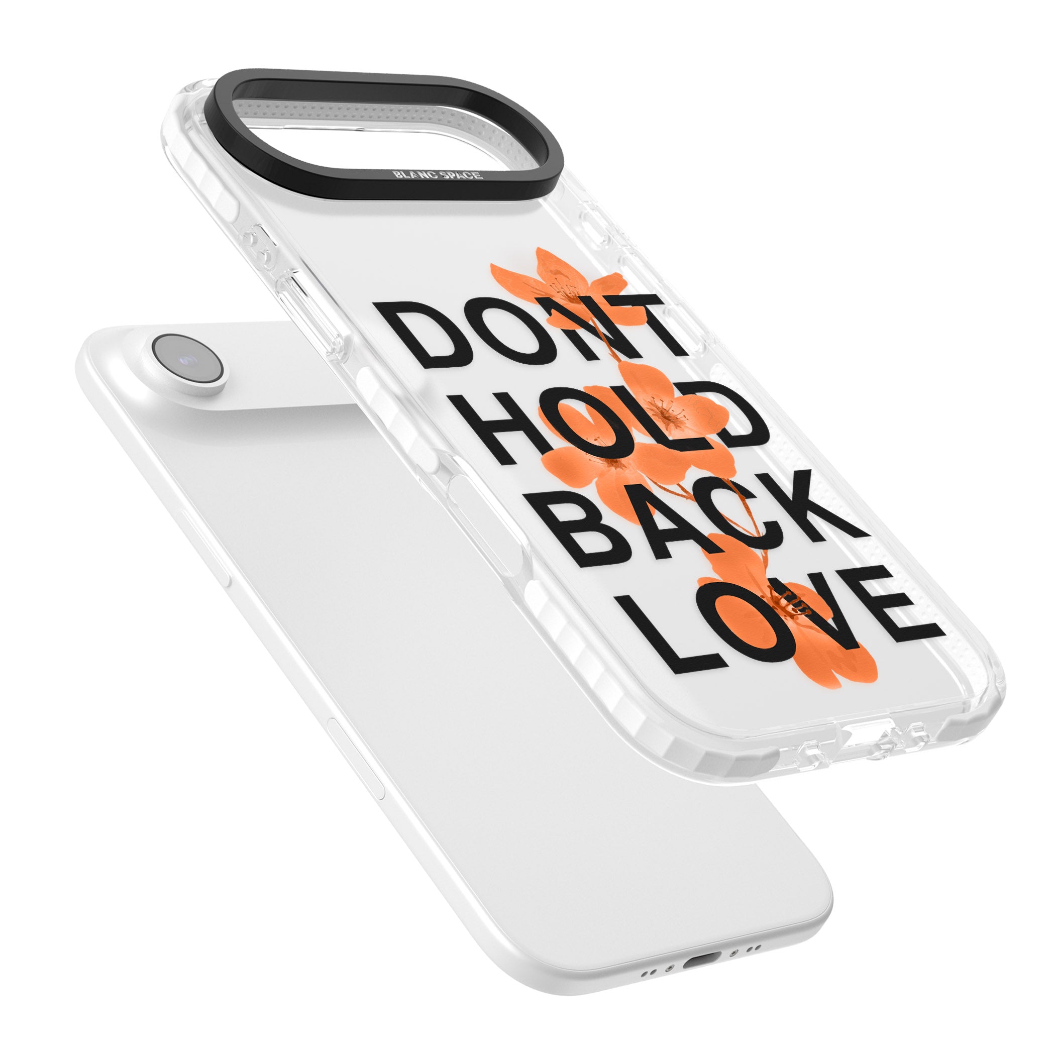Don'T Hold Back Love Orange & Black iPhone 17 Air Impact Clear Phone Case Colours