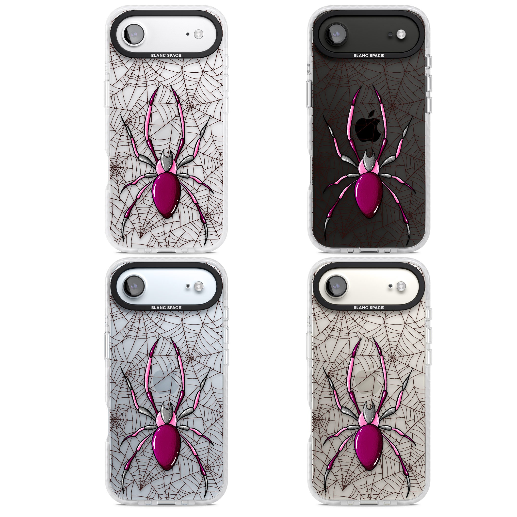 Arachnophobia iPhone 17 Air Impact Clear Phone Case APT Impact Protection