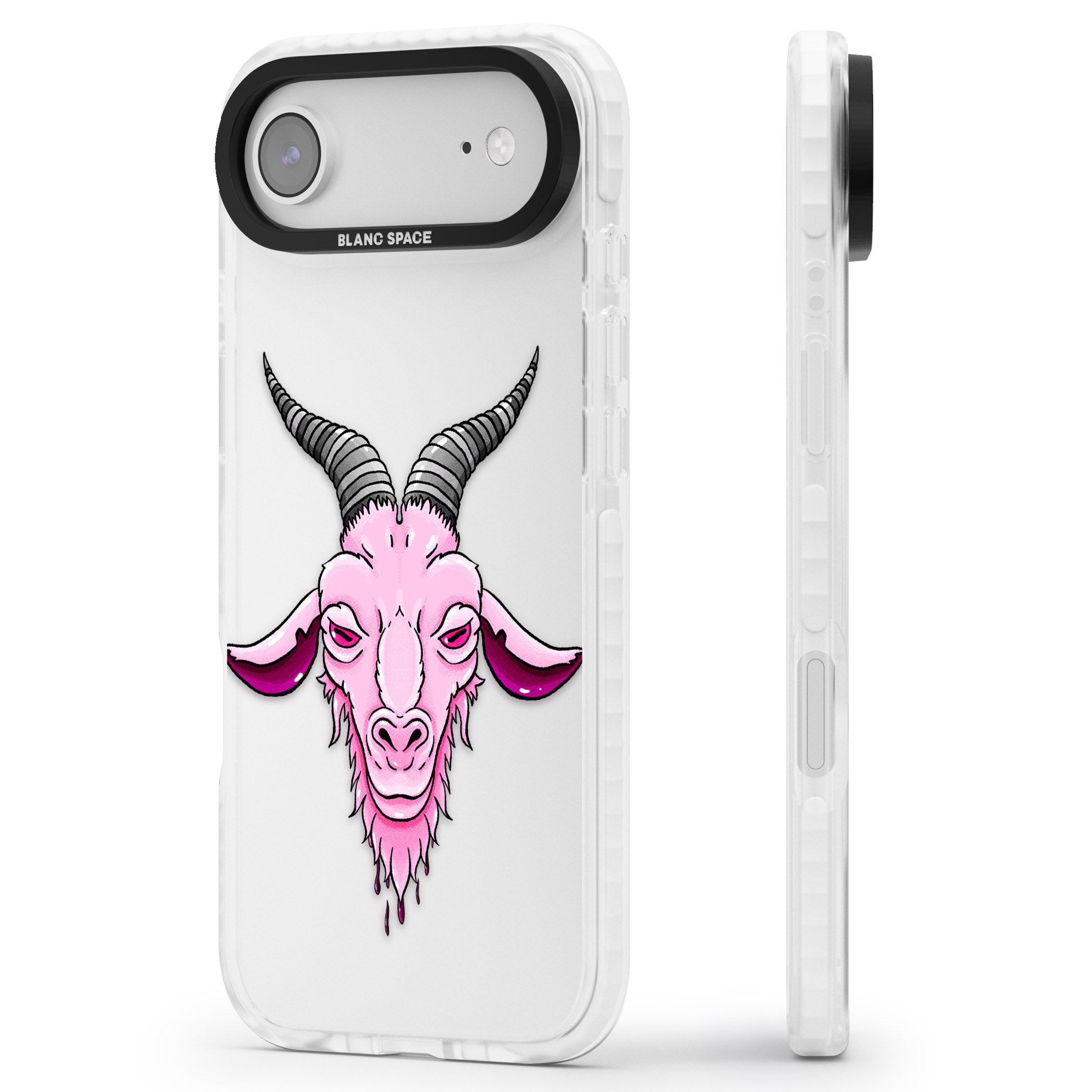 Ba Phomet iPhone 17 Air Impact Clear Phone Case Side Profile