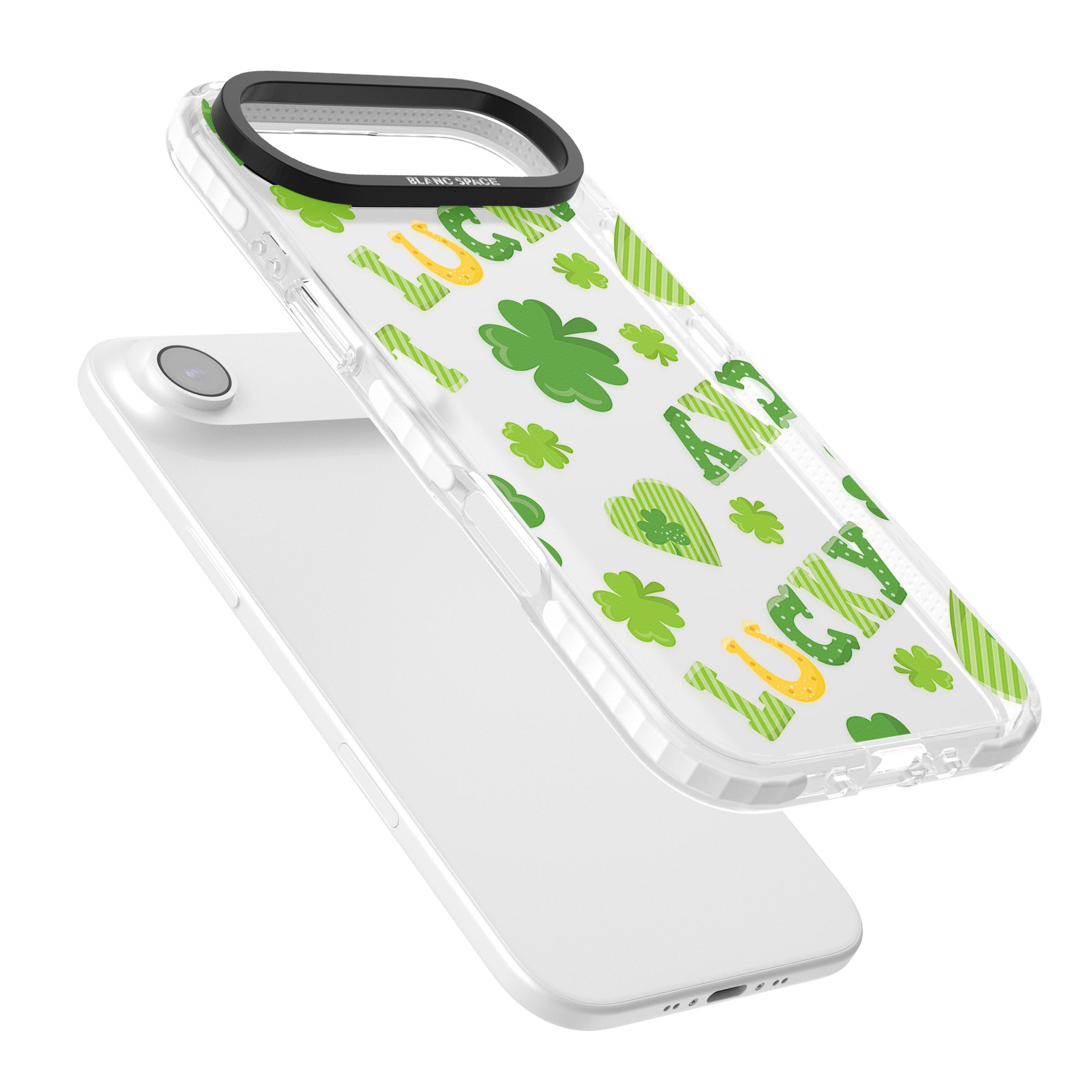 Lucky Irish Clover iPhone 17 Air Impact Clear Phone Case Colours