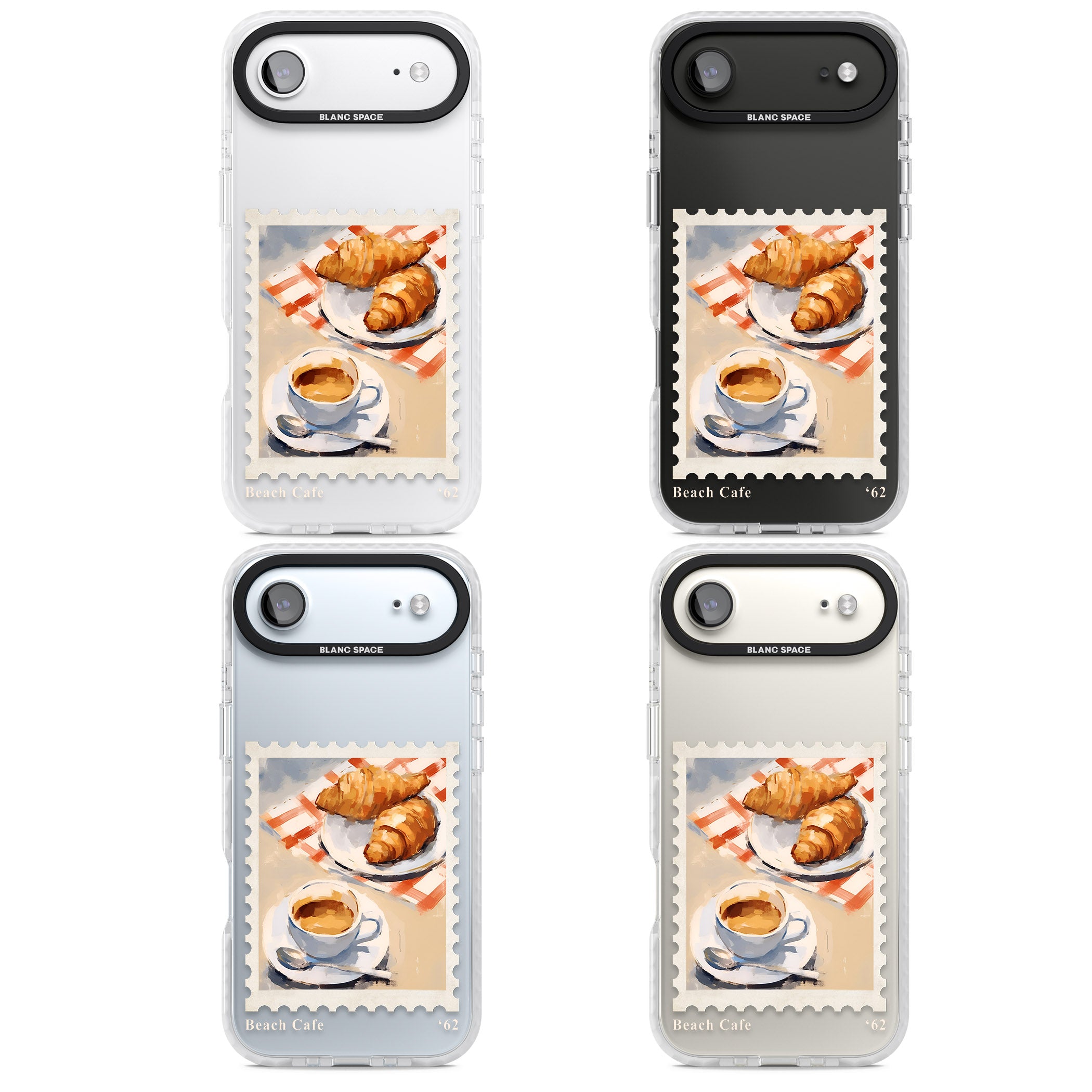 Cafe Stamp iPhone 17 Air Impact Clear Phone Case APT Impact Protection