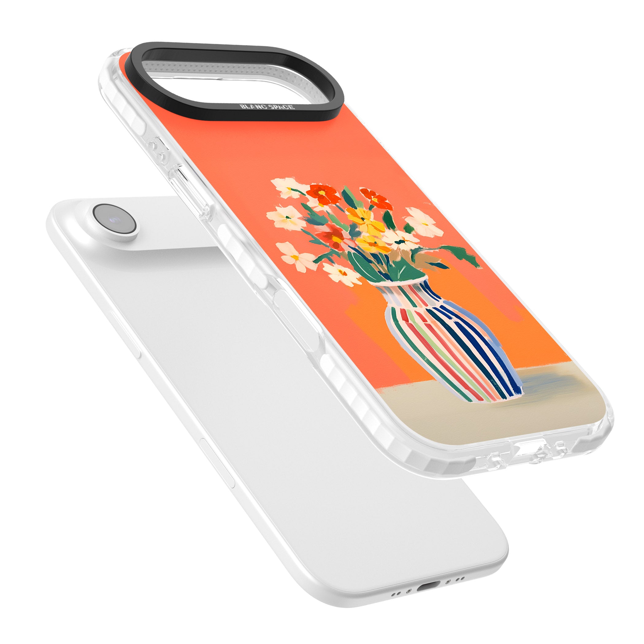 Coral Flower Vase iPhone 17 Air Impact Clear Phone Case Colours