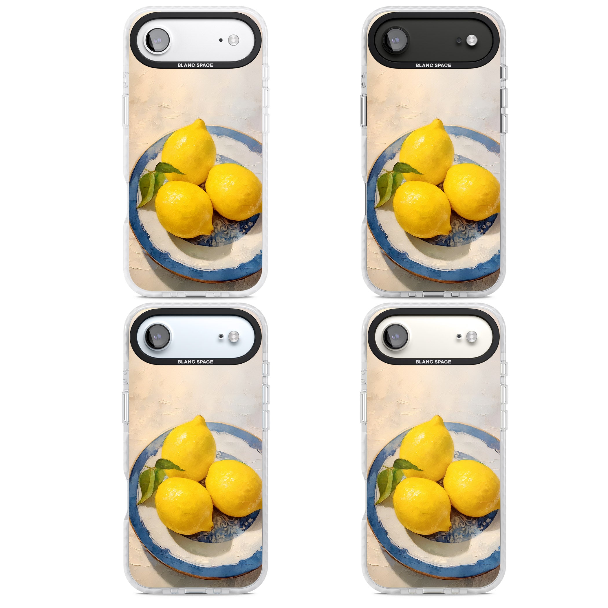 Lemons on Porcelain iPhone 17 Air Impact Clear Phone Case APT Impact Protection