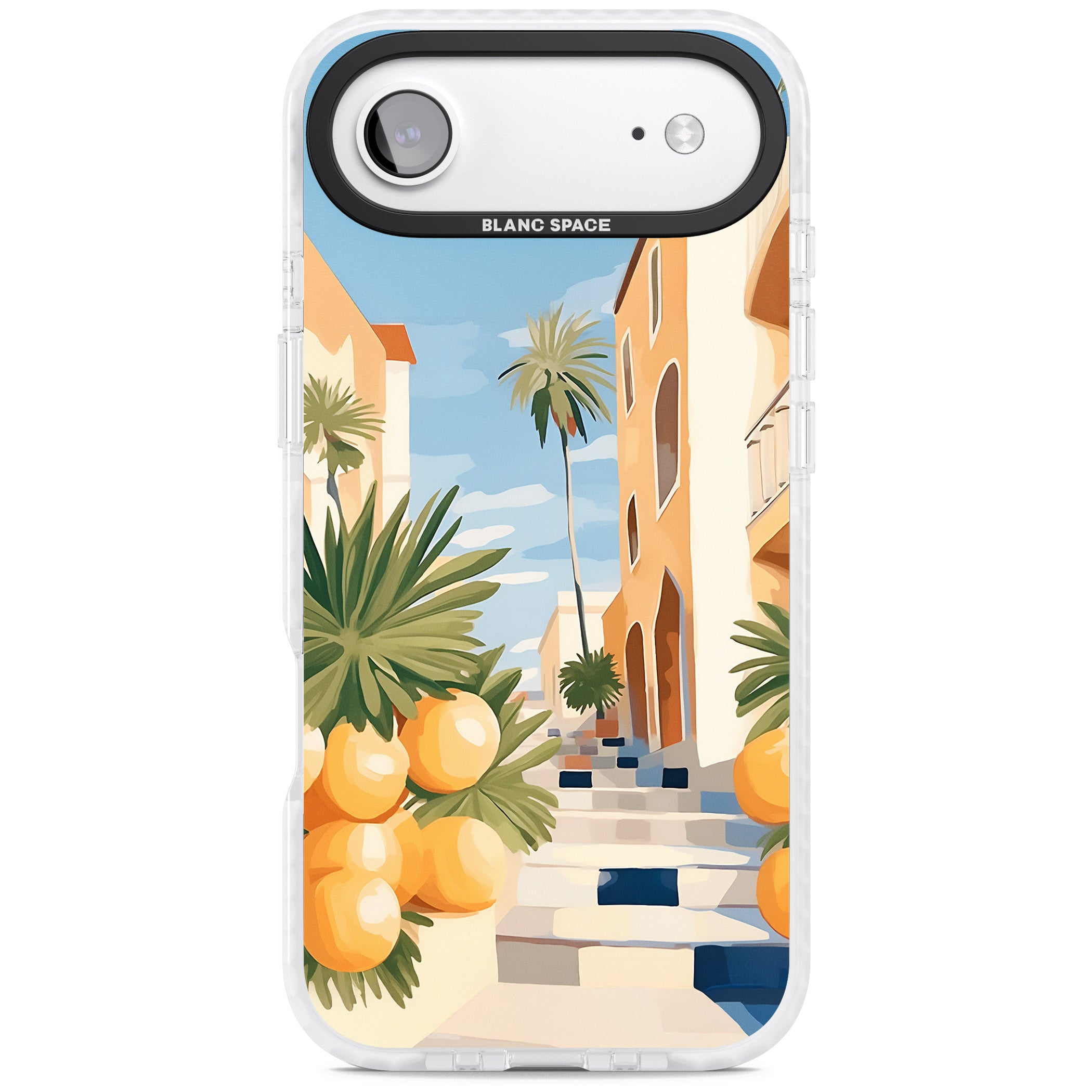 Mediterranean Village iPhone 17 Air Impact Clear Phone Case