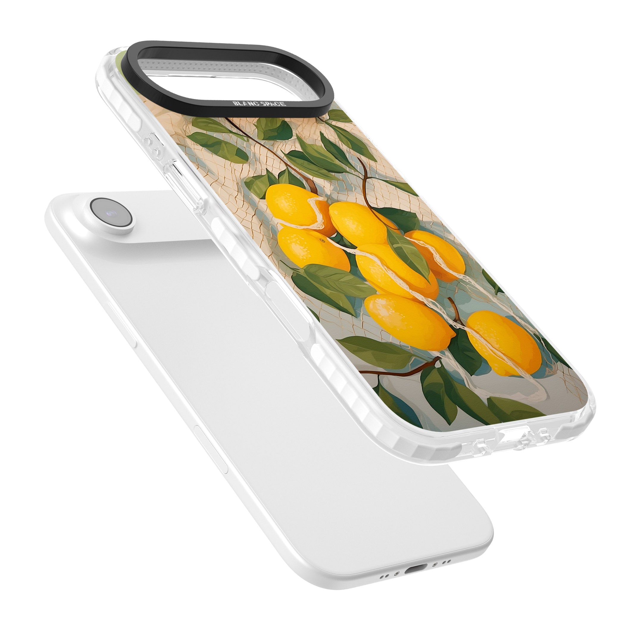 Lemon Vines iPhone 17 Air Impact Clear Phone Case Colours