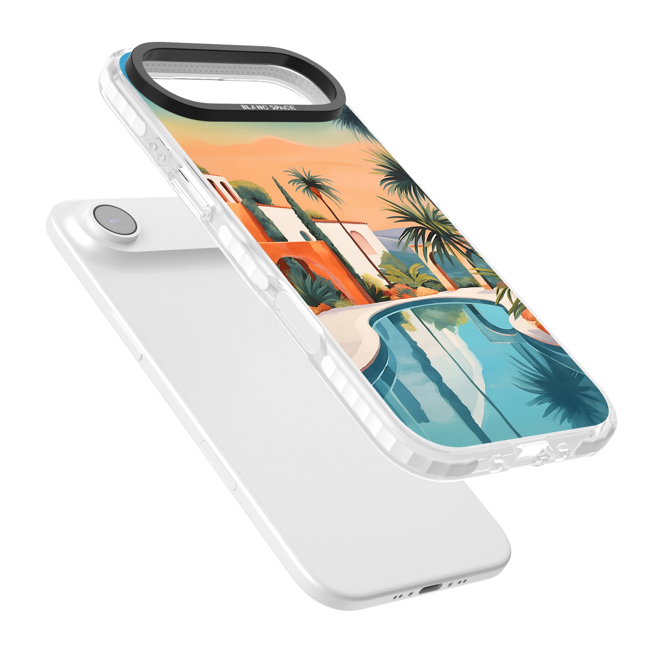 Villa Sunset iPhone 17 Air Impact Clear Phone Case Colours