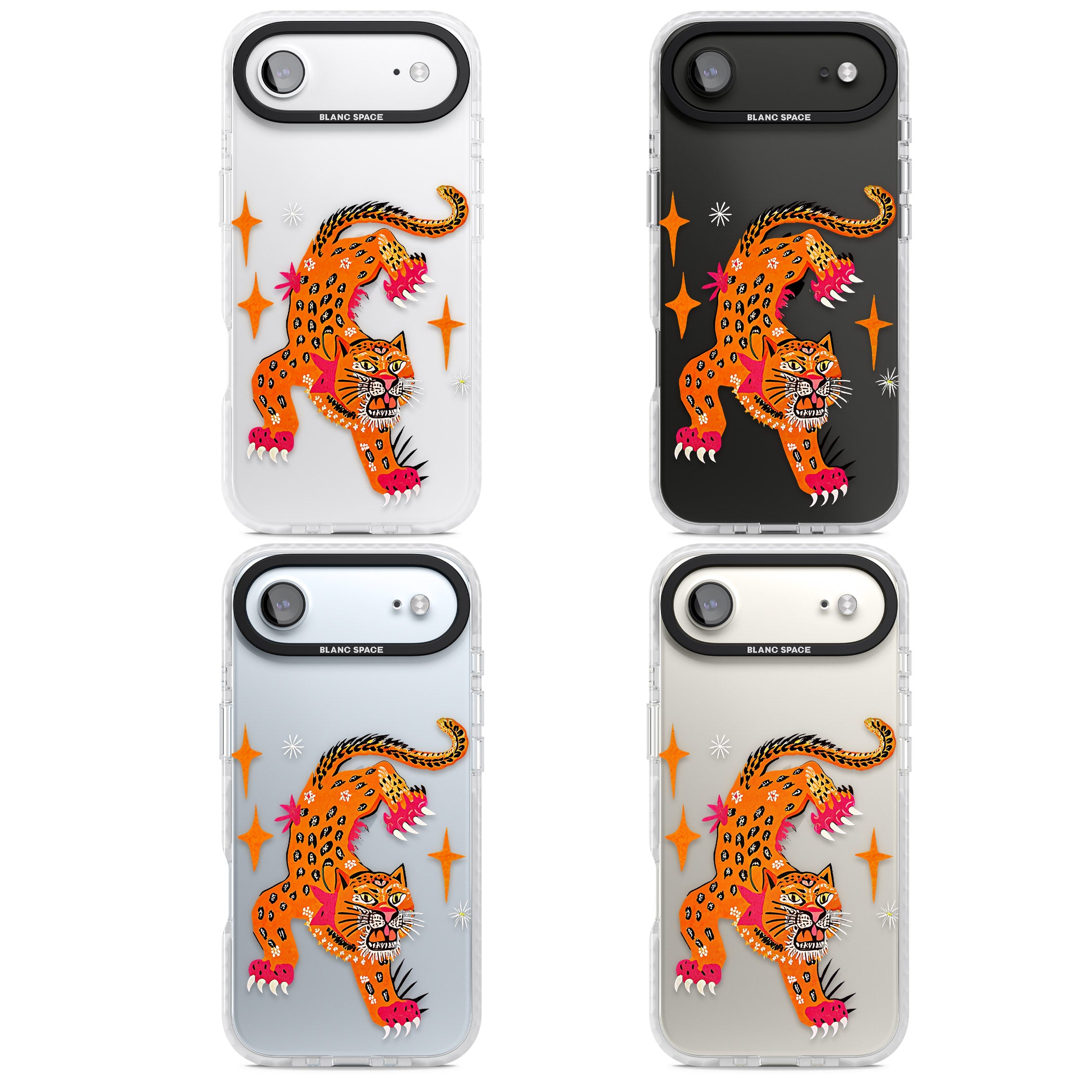 Fierce Jaguar Clear iPhone 17 Air Impact Clear Phone Case APT Impact Protection