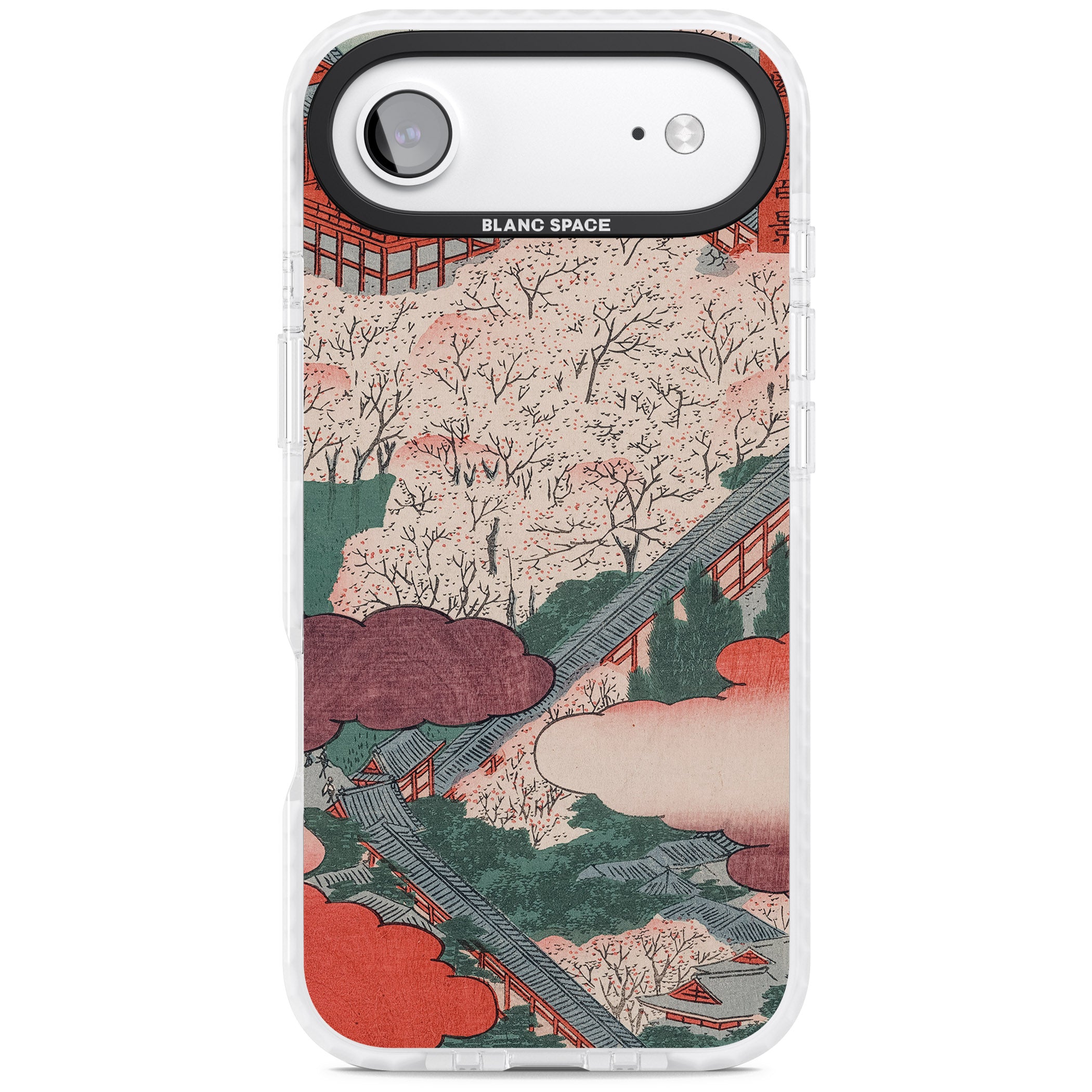 Vintage Japanese Illustrations Japanese City iPhone 17 Air Impact Clear Phone Case