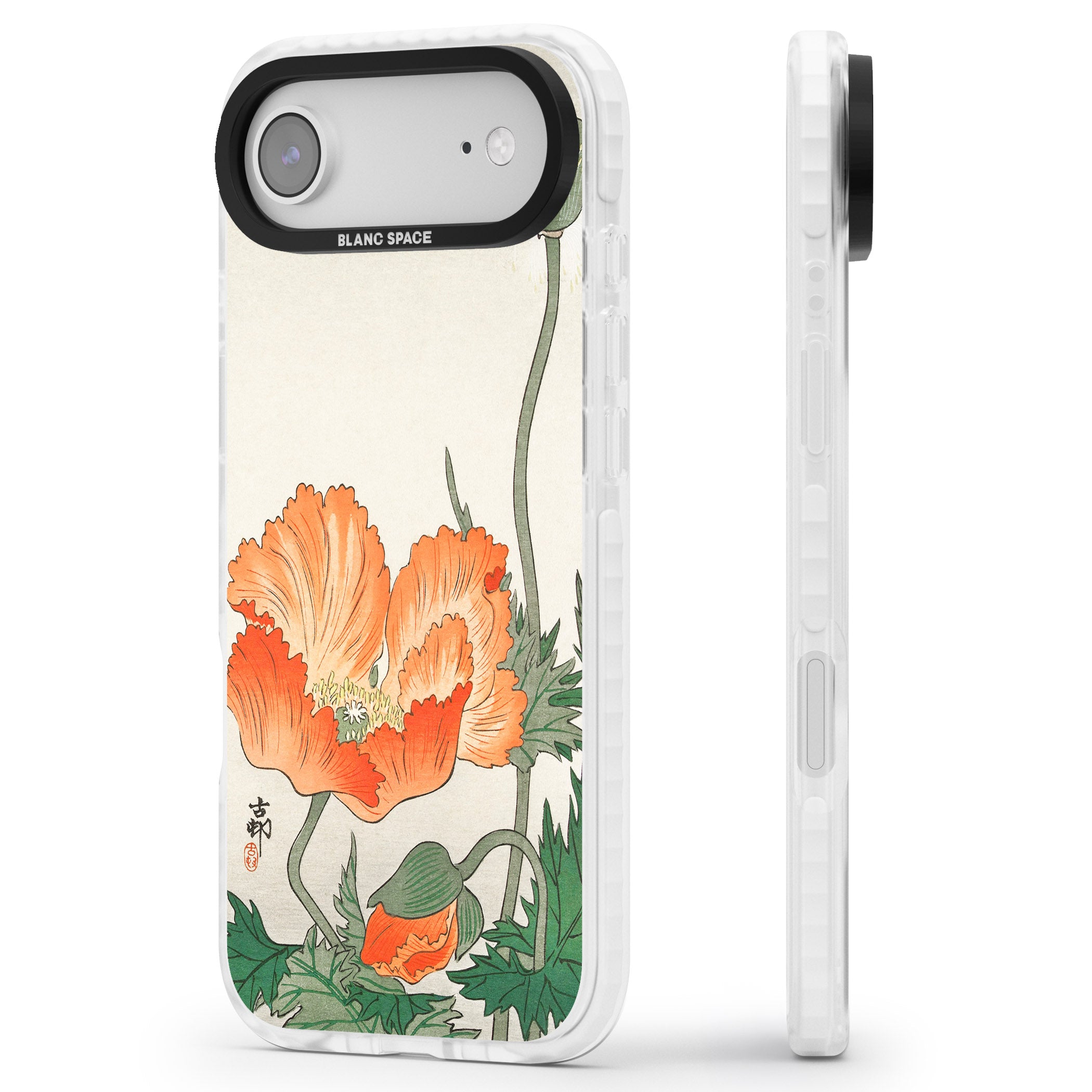 Birds And Plants By Ohara Koson iPhone 17 Air Impact Clear Phone Case Side Profile