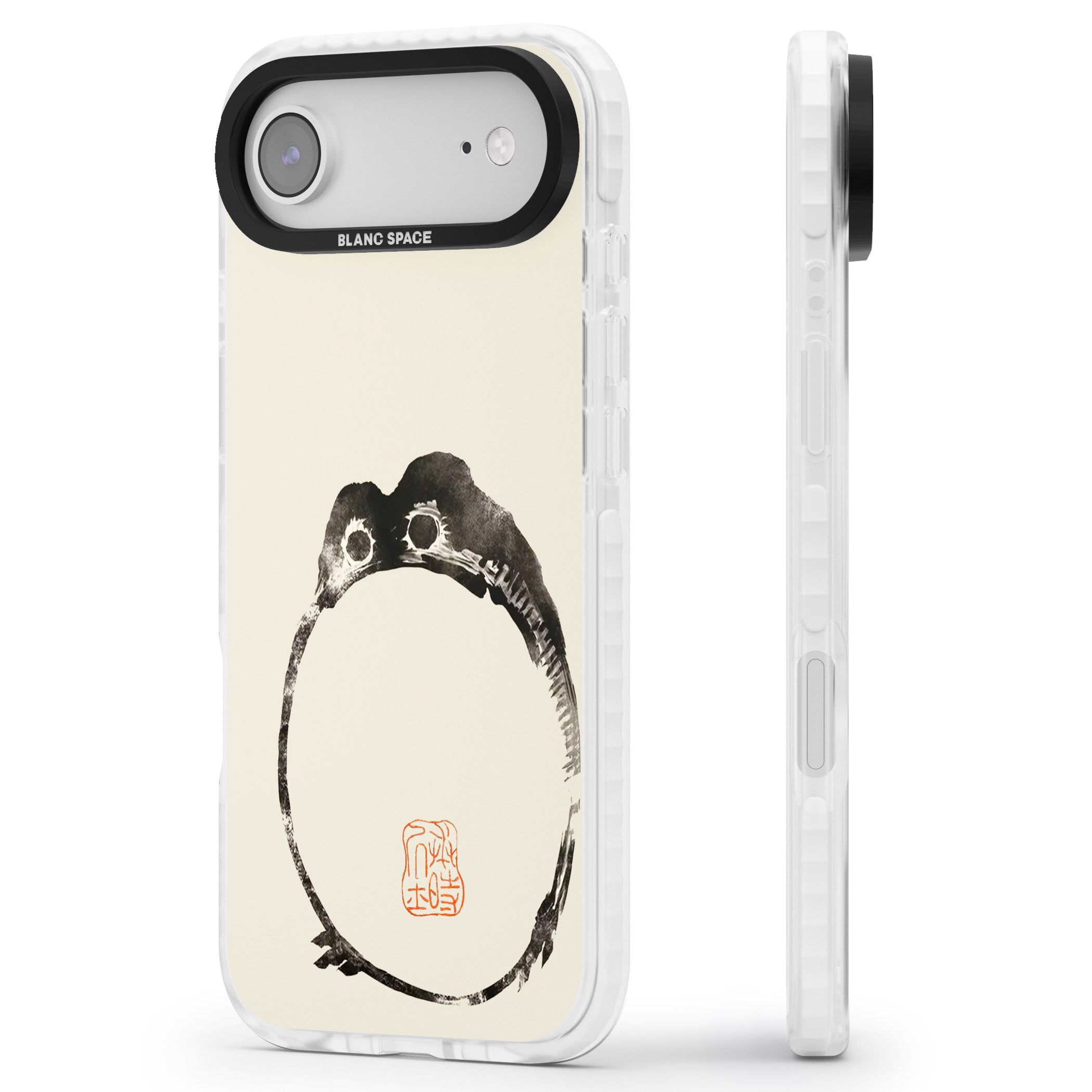Matsumoto Hoji Round Frog iPhone 17 Air Impact Clear Phone Case Side Profile