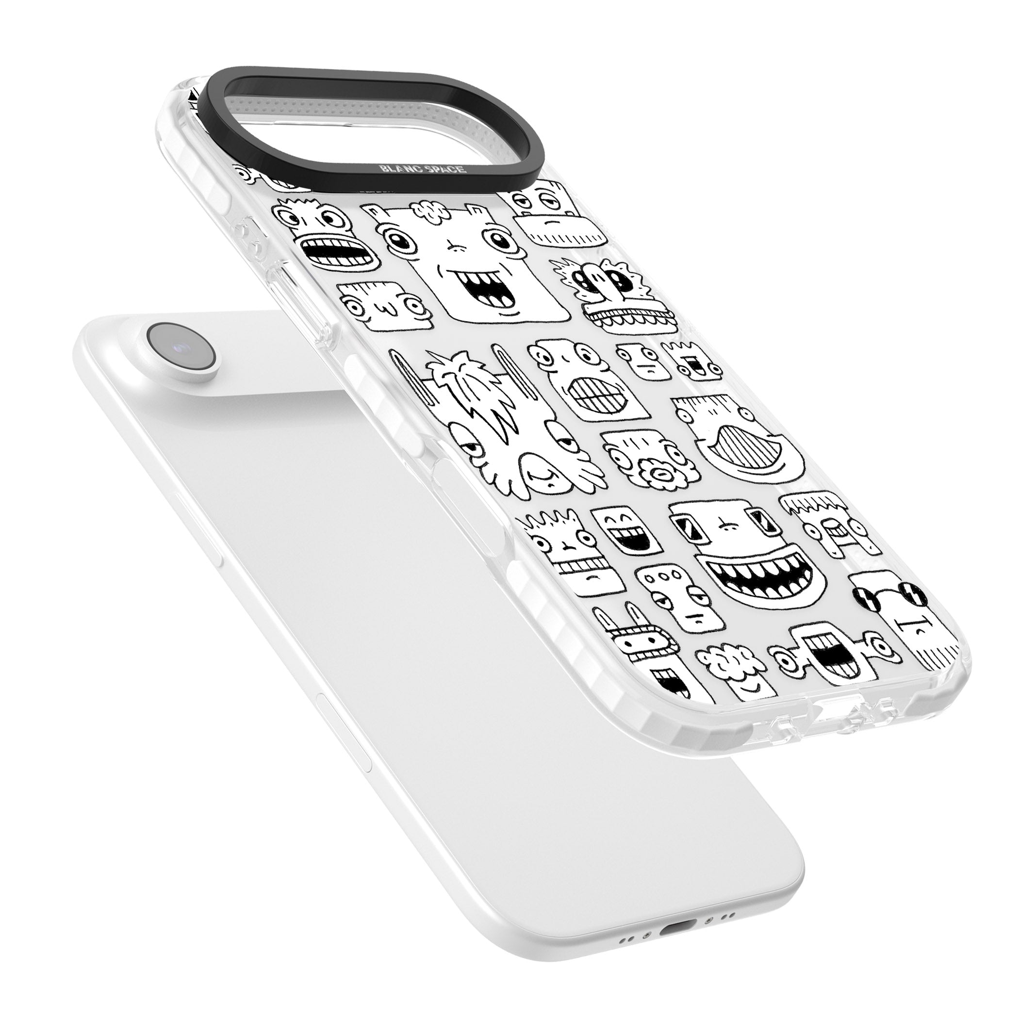 Burst Heads iPhone 17 Air Impact Clear Phone Case Colours