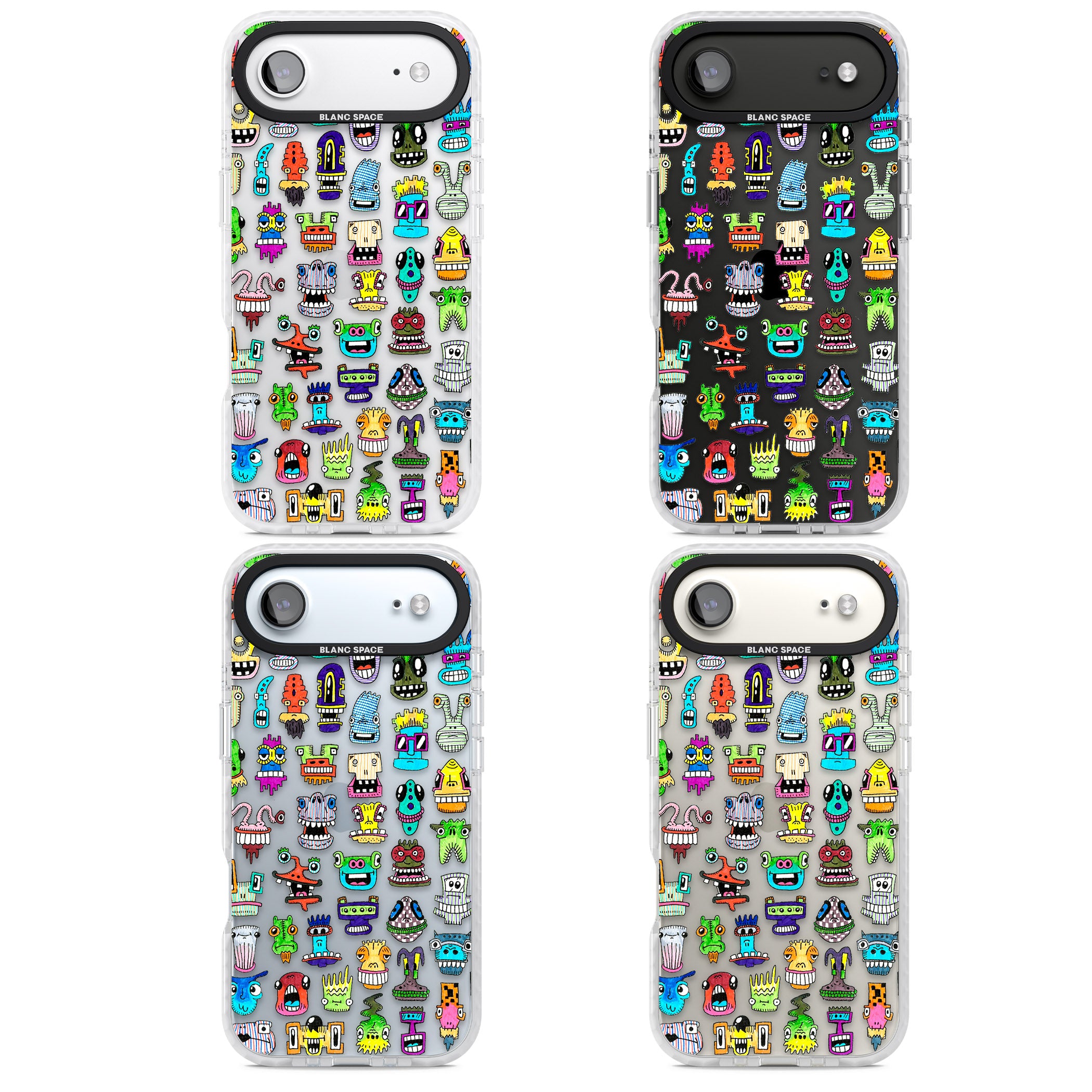 Familiar Faces iPhone 17 Air Impact Clear Phone Case APT Impact Protection