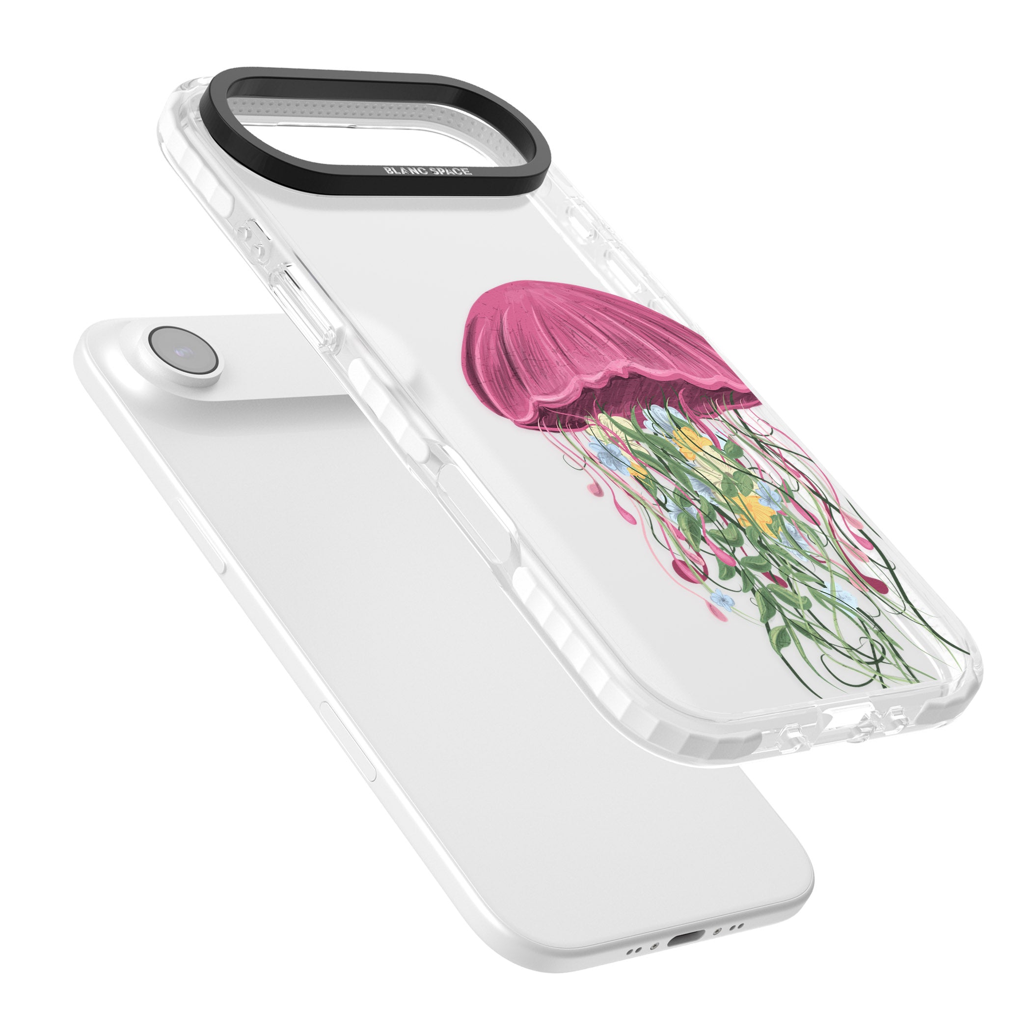 Botanical Jellyfish iPhone 17 Air Impact Clear Phone Case Colours