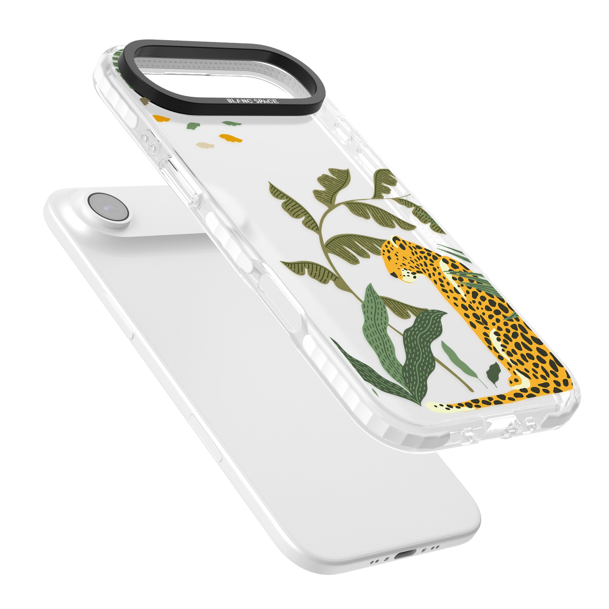 Large Jungle Cat Pattern iPhone 17 Air Impact Clear Phone Case Colours