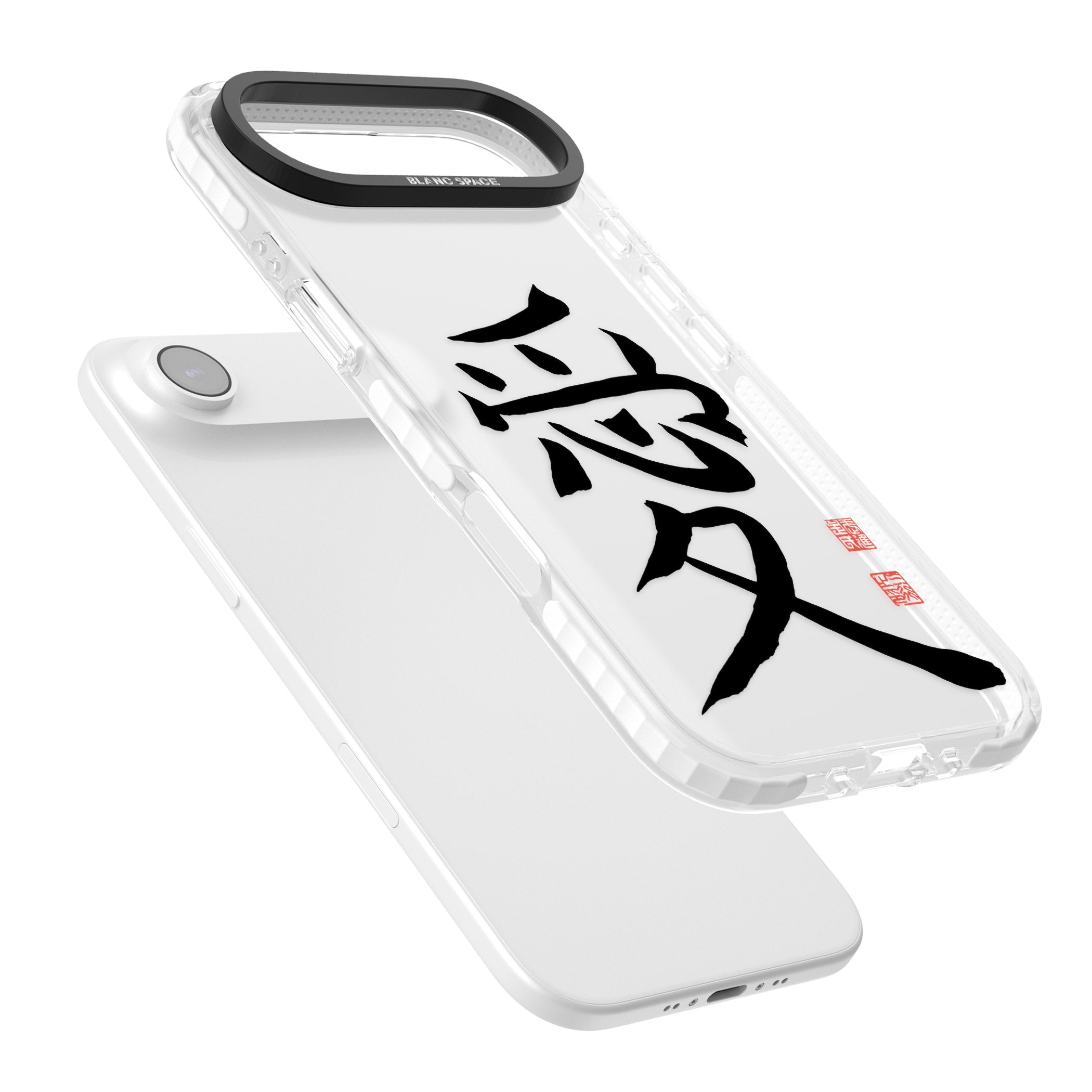 Japanese Kanji Love iPhone 17 Air Impact Clear Phone Case Colours