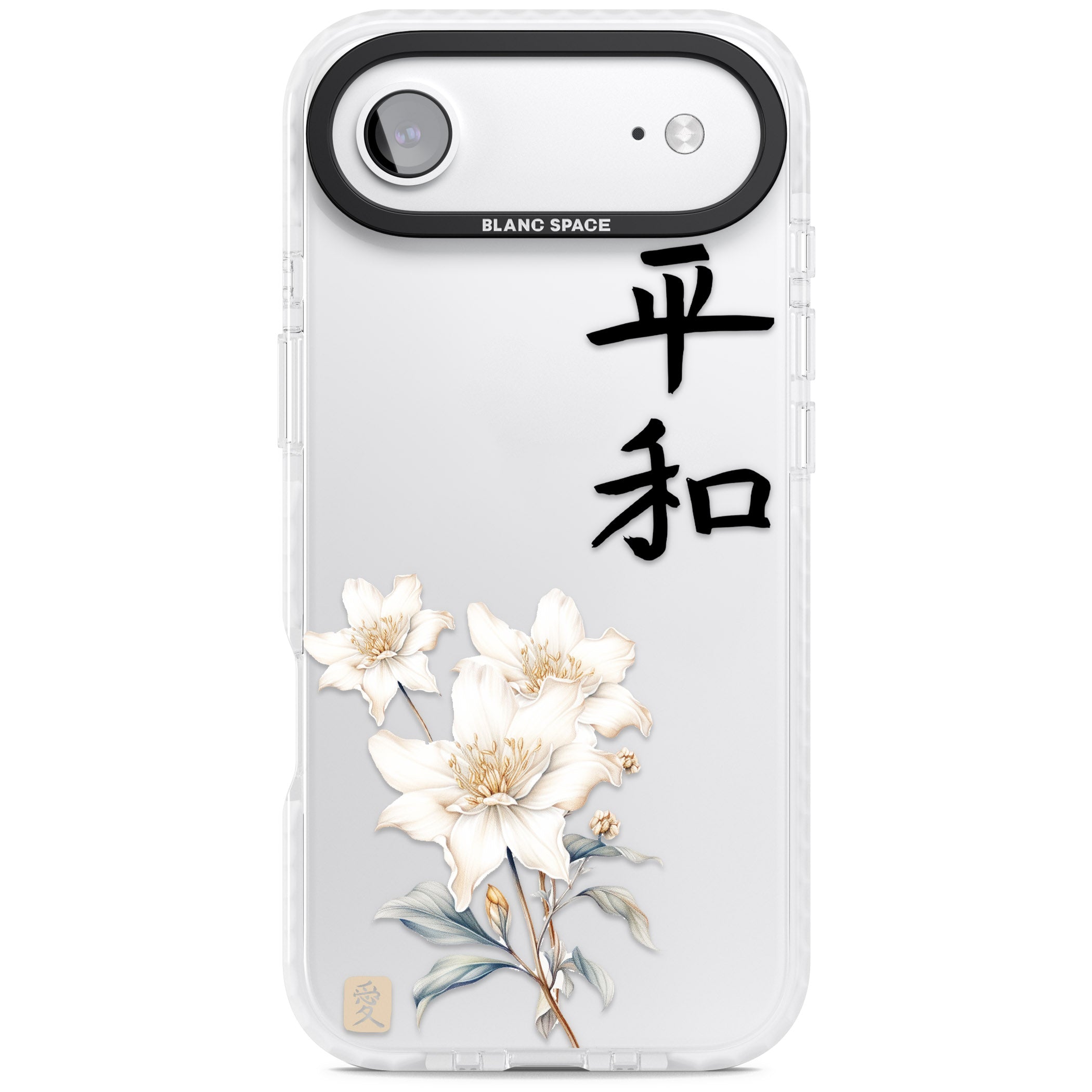 Peace And Flowers iPhone 17 Air Impact Clear Phone Case