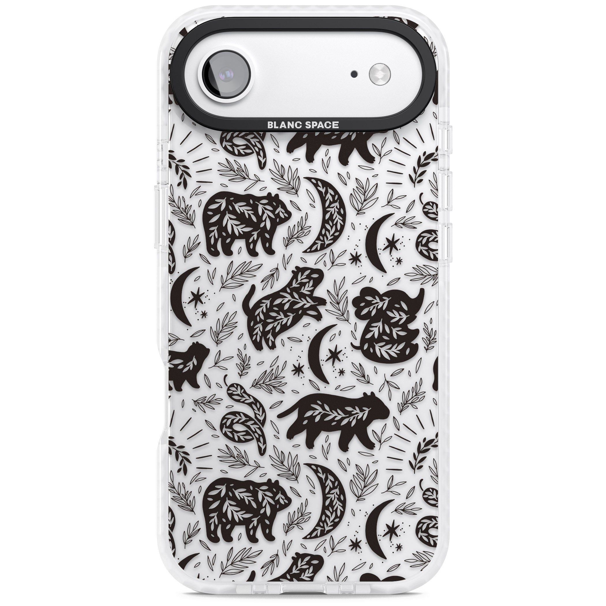 Midnight Forest Animals iPhone 17 Air Impact Clear Phone Case
