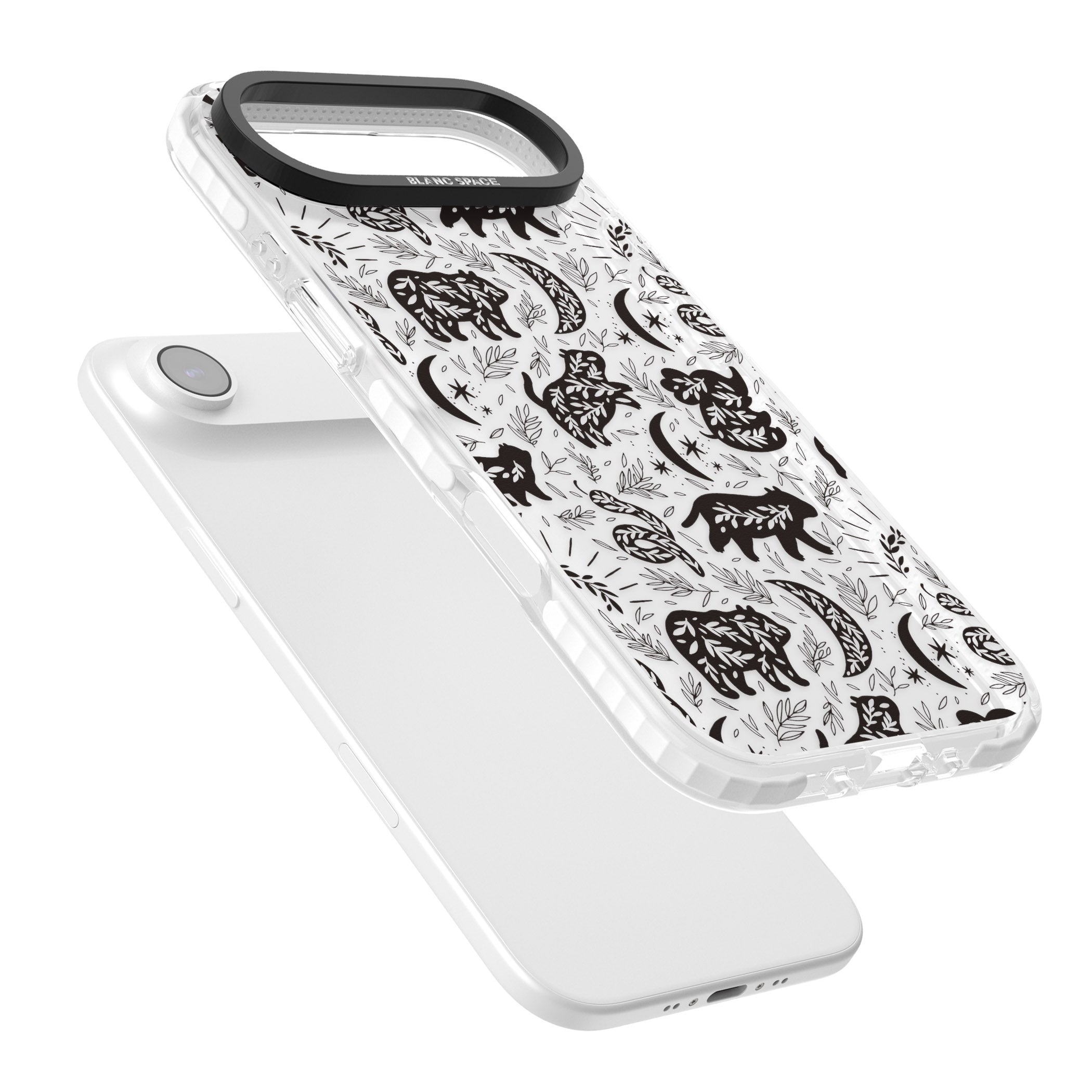 Midnight Forest Animals iPhone 17 Air Impact Clear Phone Case Colours