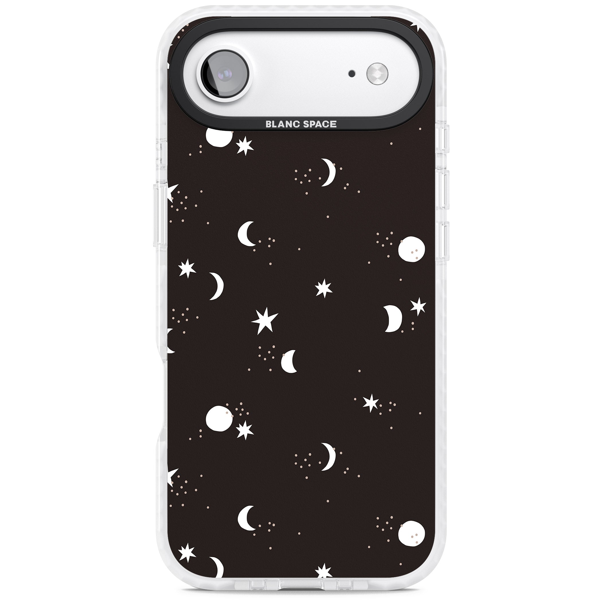 Funky Moons & Stars iPhone 17 Air Impact Clear Phone Case