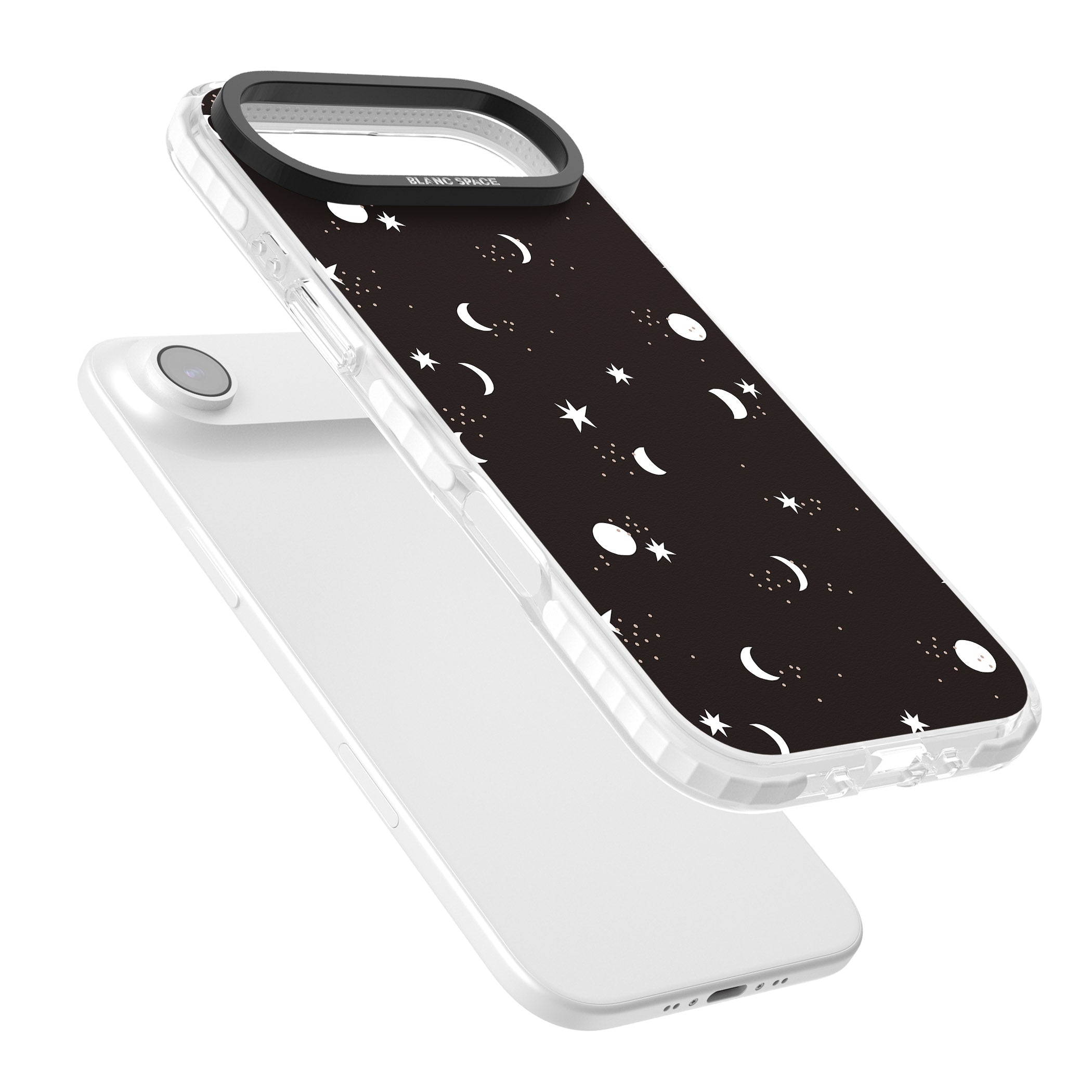 Funky Moons & Stars iPhone 17 Air Impact Clear Phone Case Colours