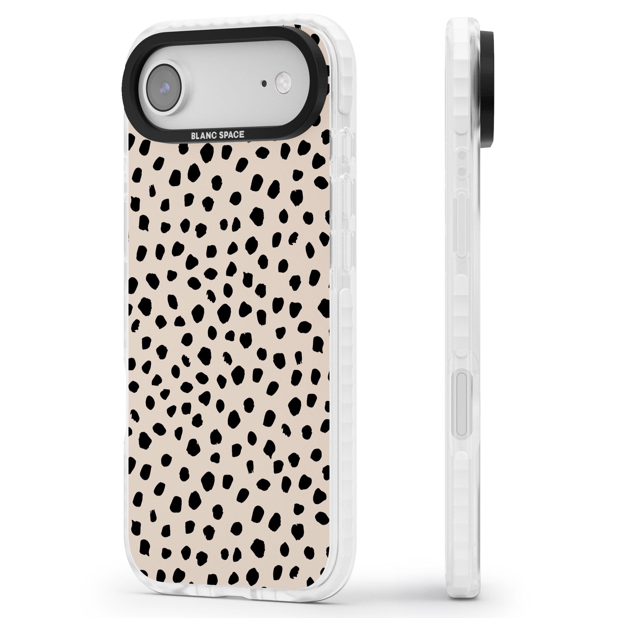 Almond Latte iPhone 17 Air Impact Clear Phone Case Side Profile