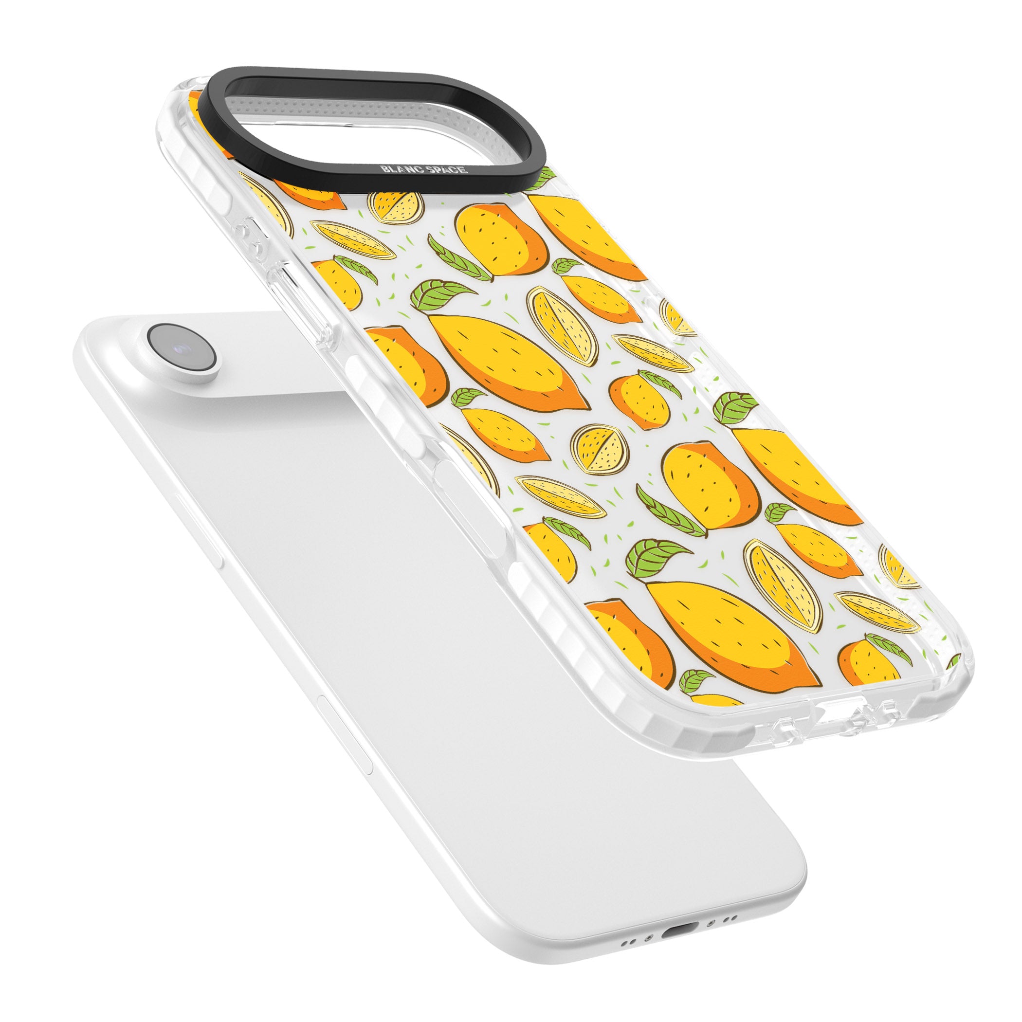 Lemon Pattern iPhone 17 Air Impact Clear Phone Case Colours