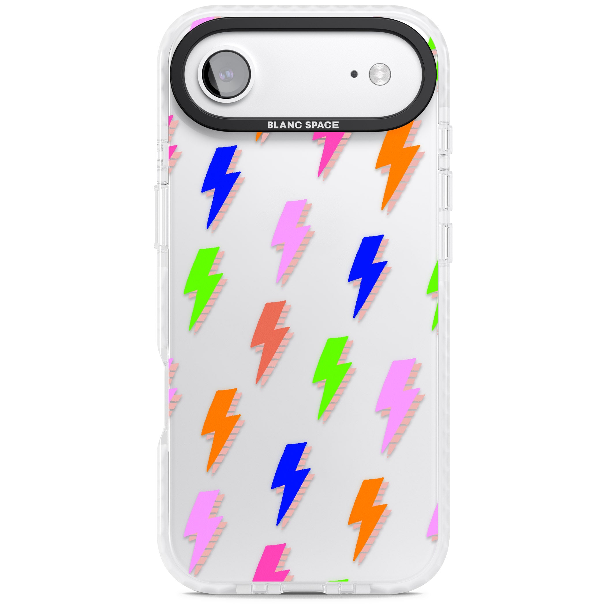 Rainbow Pop Lightning iPhone 17 Air Impact Clear Phone Case