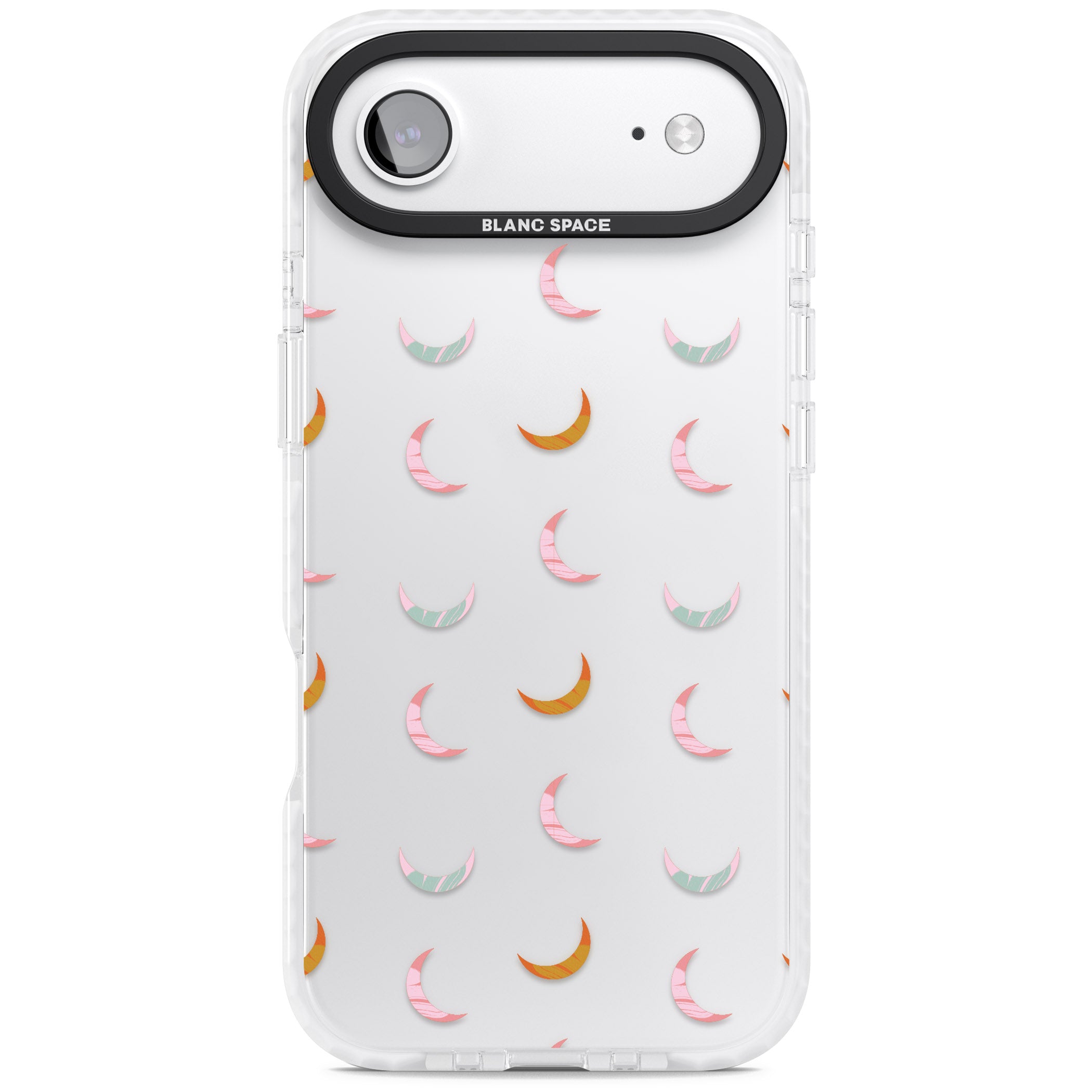 Colourful Crescent Moons iPhone 17 Air Impact Clear Phone Case