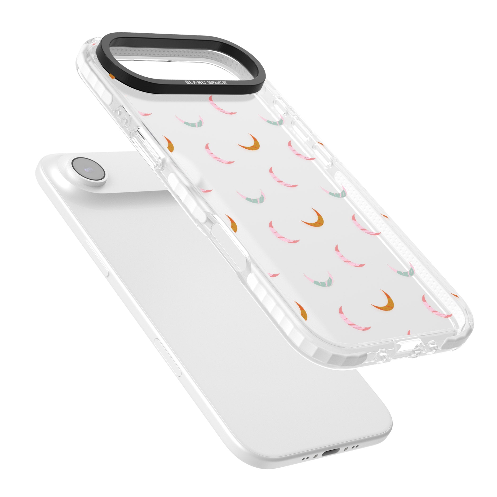 Colourful Crescent Moons iPhone 17 Air Impact Clear Phone Case Colours