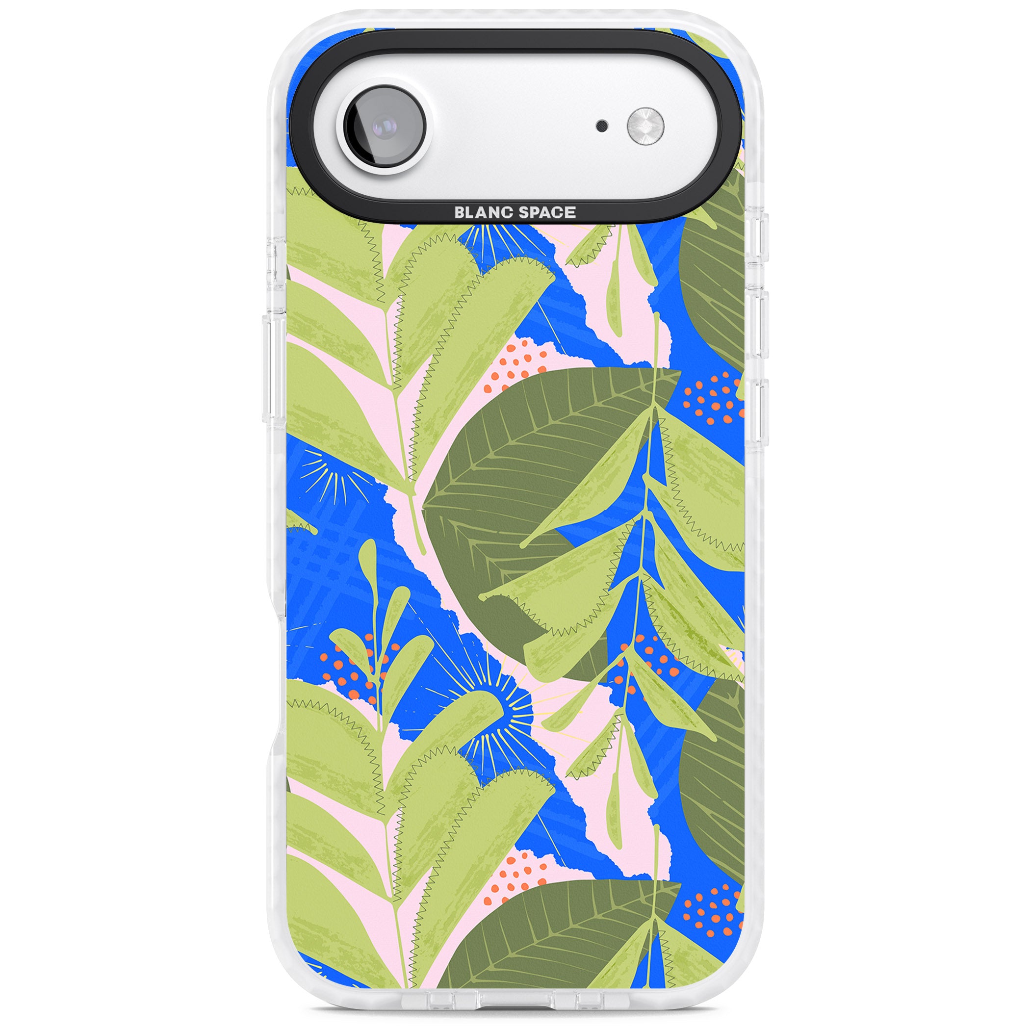 Fern Leaves Abstract Pattern iPhone 17 Air Impact Pro Clear Phone Case
