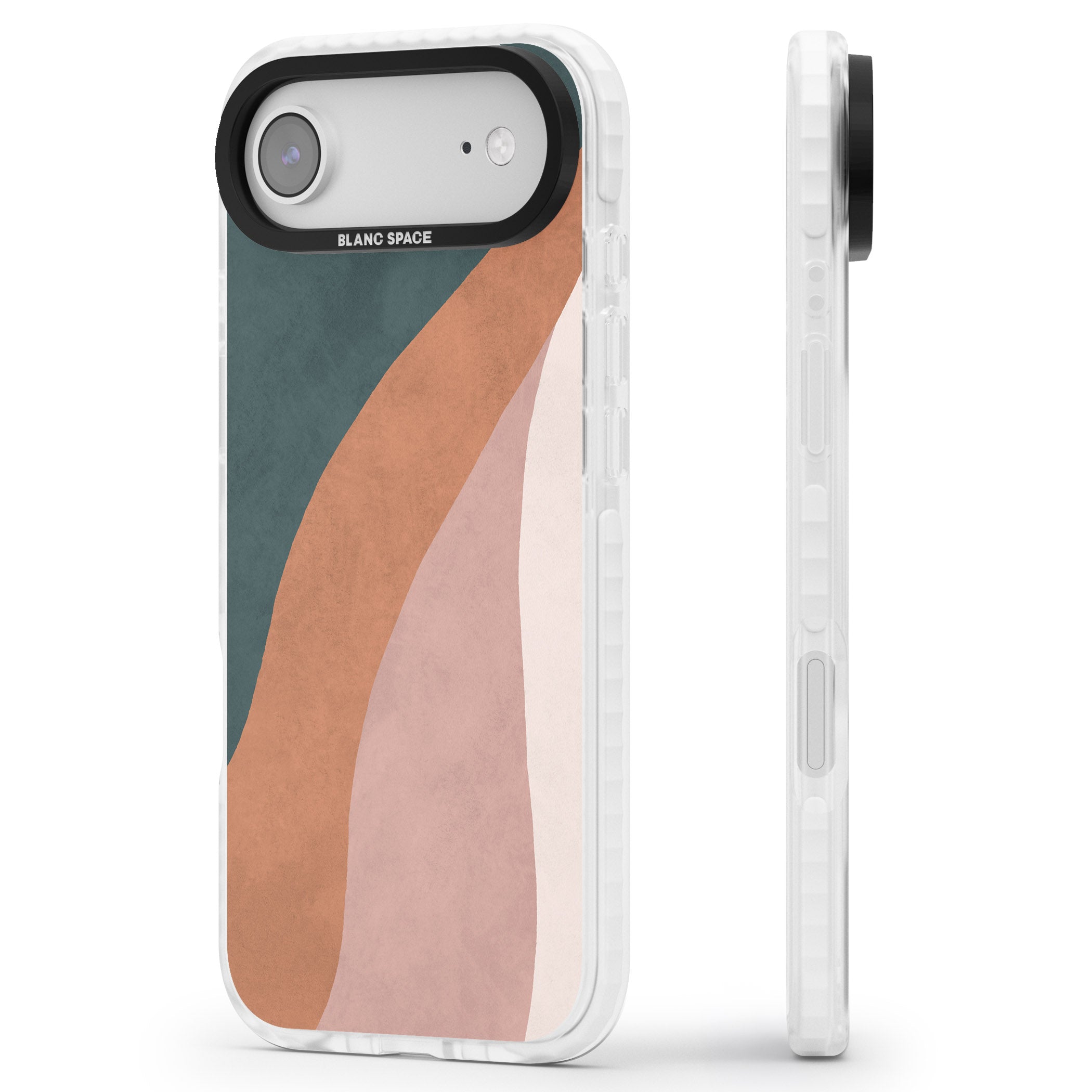 Earthwave Abstract iPhone 17 Air Impact Pro Clear Phone Case Side Profile