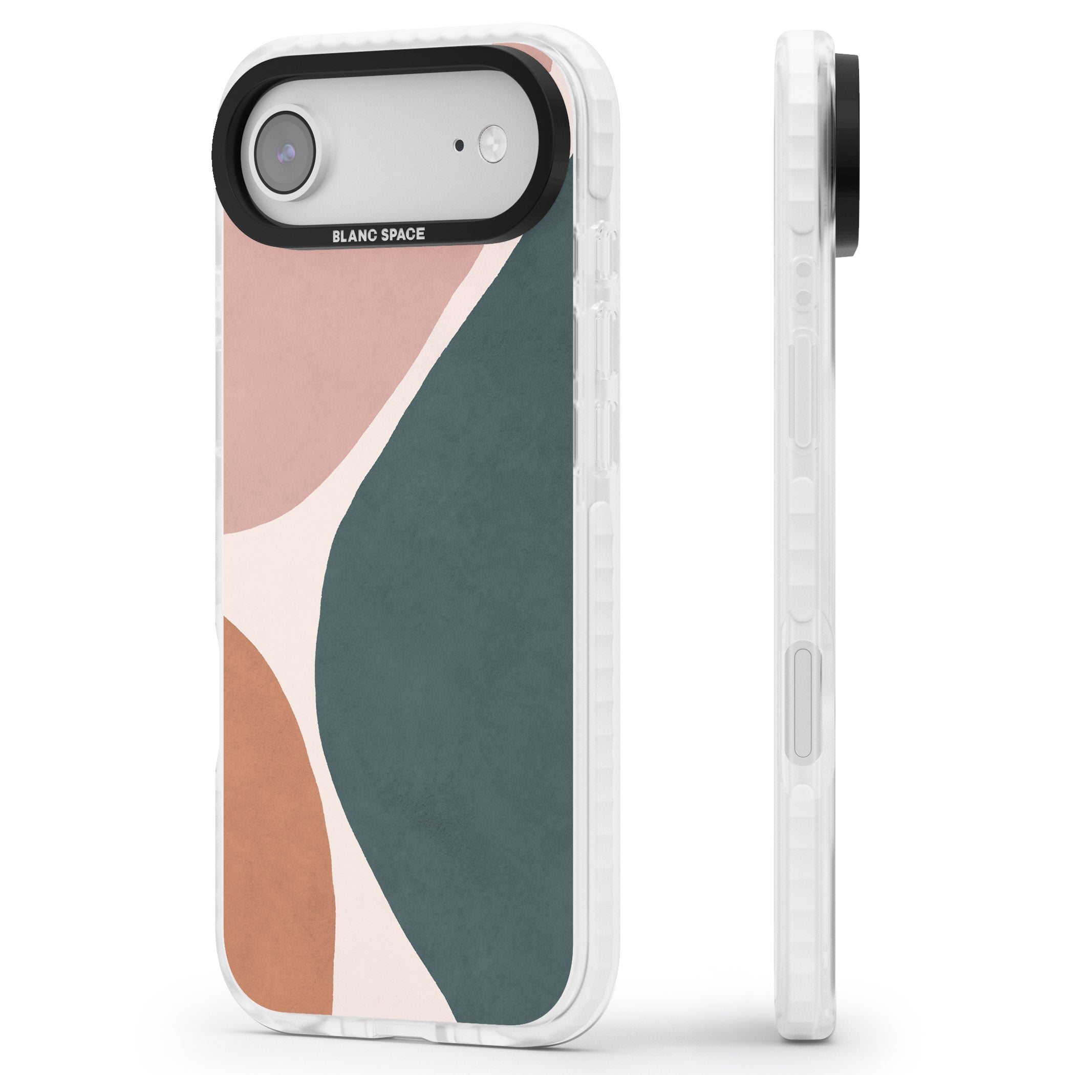 Lush Abstract Watercolour Design #8 iPhone 17 Air Impact Pro Clear Phone Case Side Profile