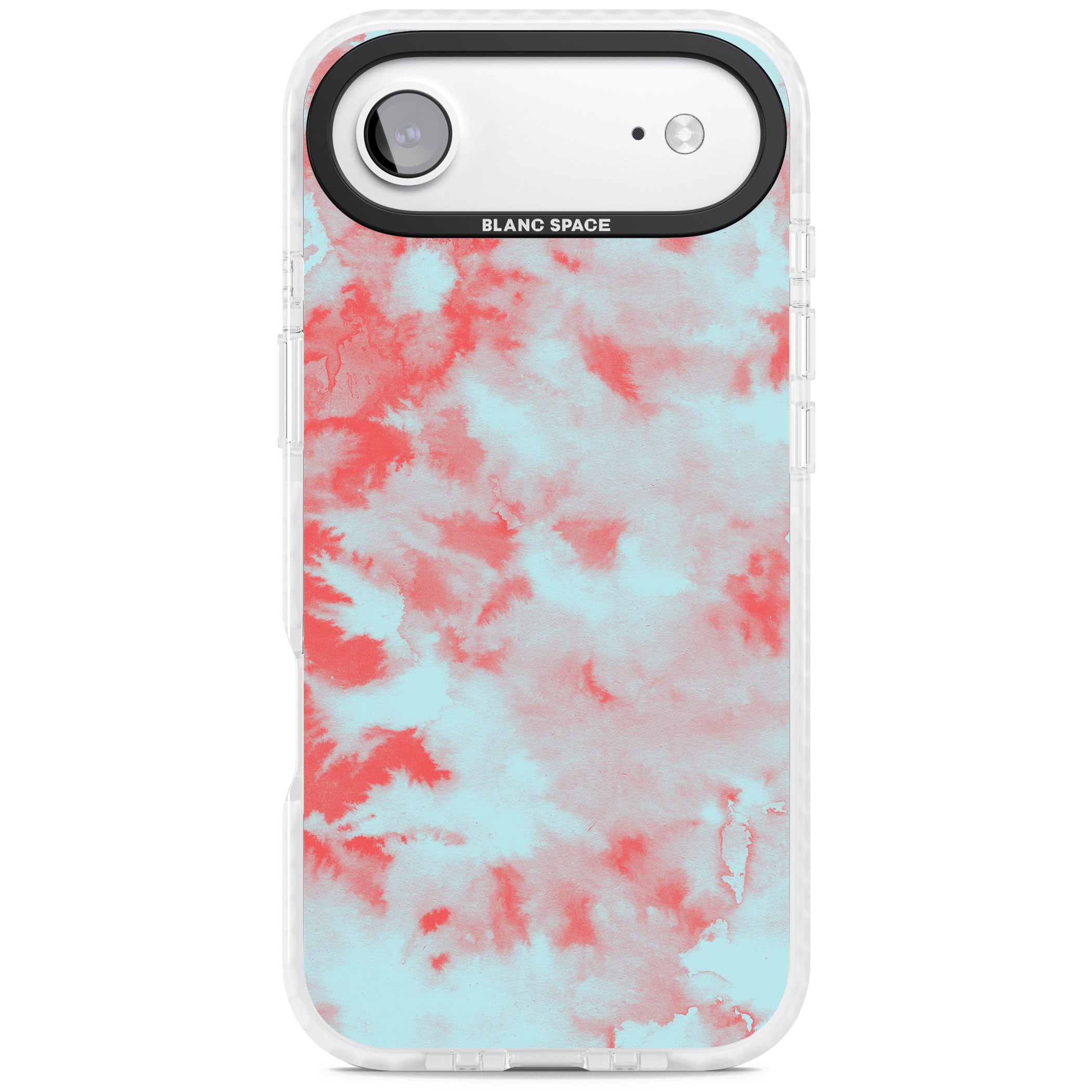 Red & Blue Acid Cloud iPhone 17 Air Impact Pro Clear Phone Case