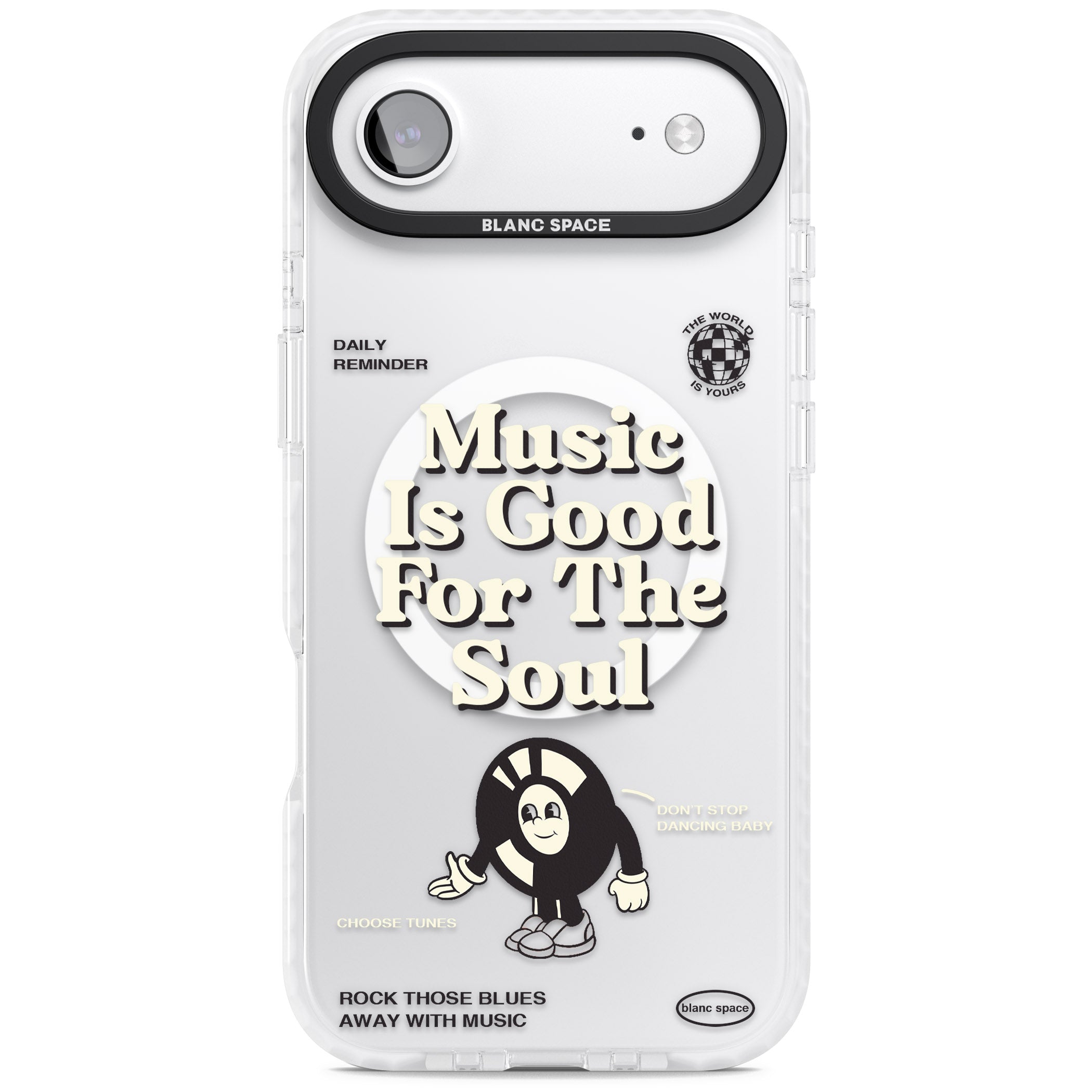 Music Is Good For The Soul iPhone 17 Air Impact Pro Clear Phone Case